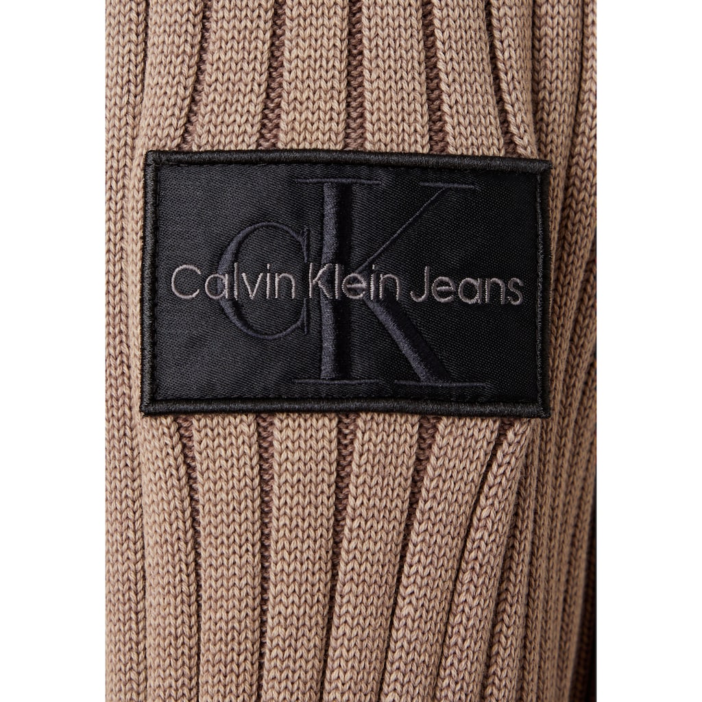 Calvin Klein Jeans Strickpullover, mit Calvin Klein Logo-Badge am Ärmel