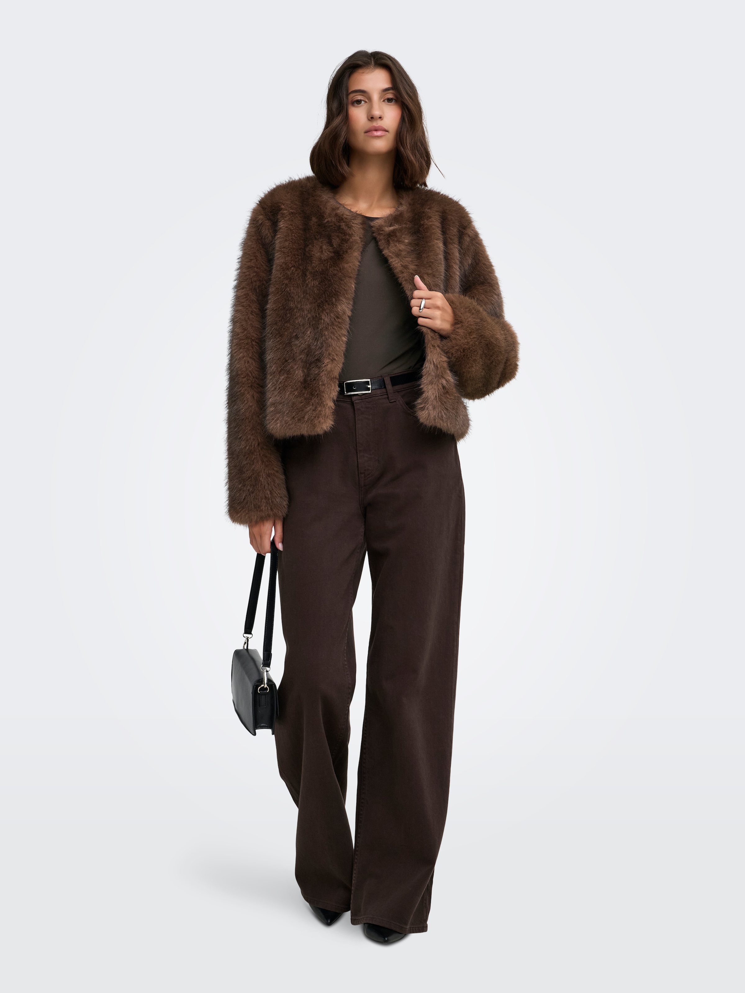JDY Fellimitatjacke »JDYAMY FAUX FUR SHORT JACKET OTW« Polyester