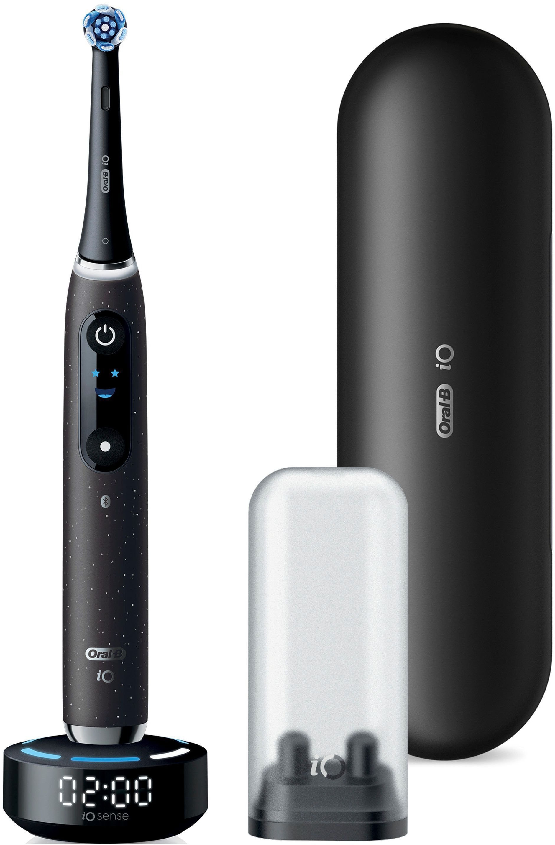 Oral-B Brosse à dents électrique »Oral-B iO Series 10« 1 cuis Aufsteckbürsten iO Sense coach de brossage | Station de charge rapide | Batterie longue durée