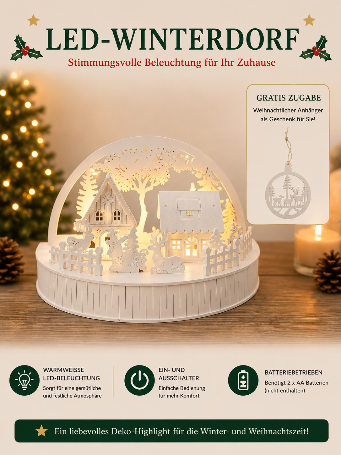GOODproduct Village de Noël »Weihnachtsszene«