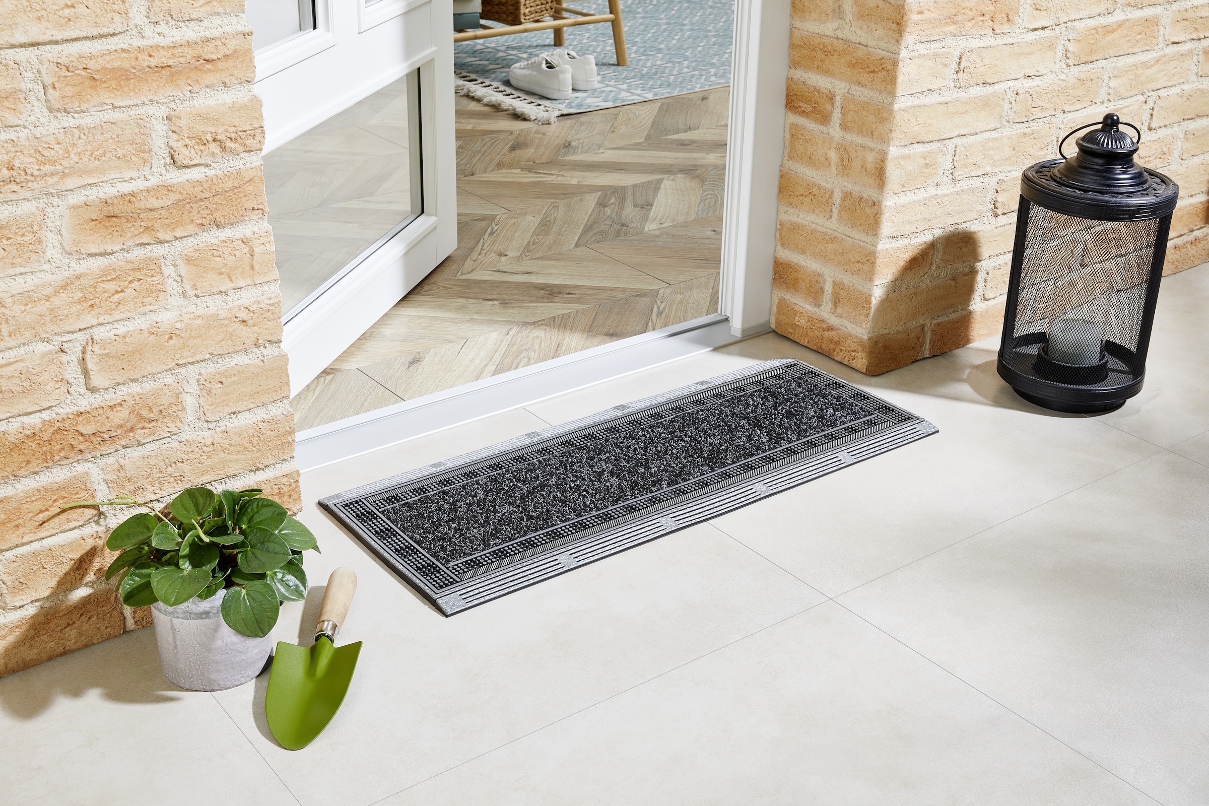 Home2Fashion Fussmatte »CenterClean 2022«, rechteckig, 10 mm Höhe, schmale Schmutzfangmatte, strapazierfähig, In- und Outdoor geeignet