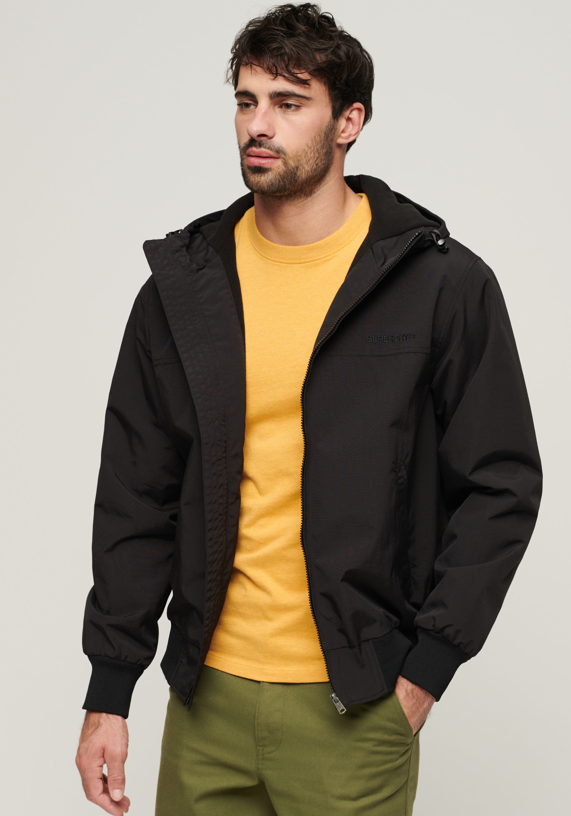 Image of Superdry Bomberjacke "SURPLUS NYLON HOODED BOMBER" mit Kapuze