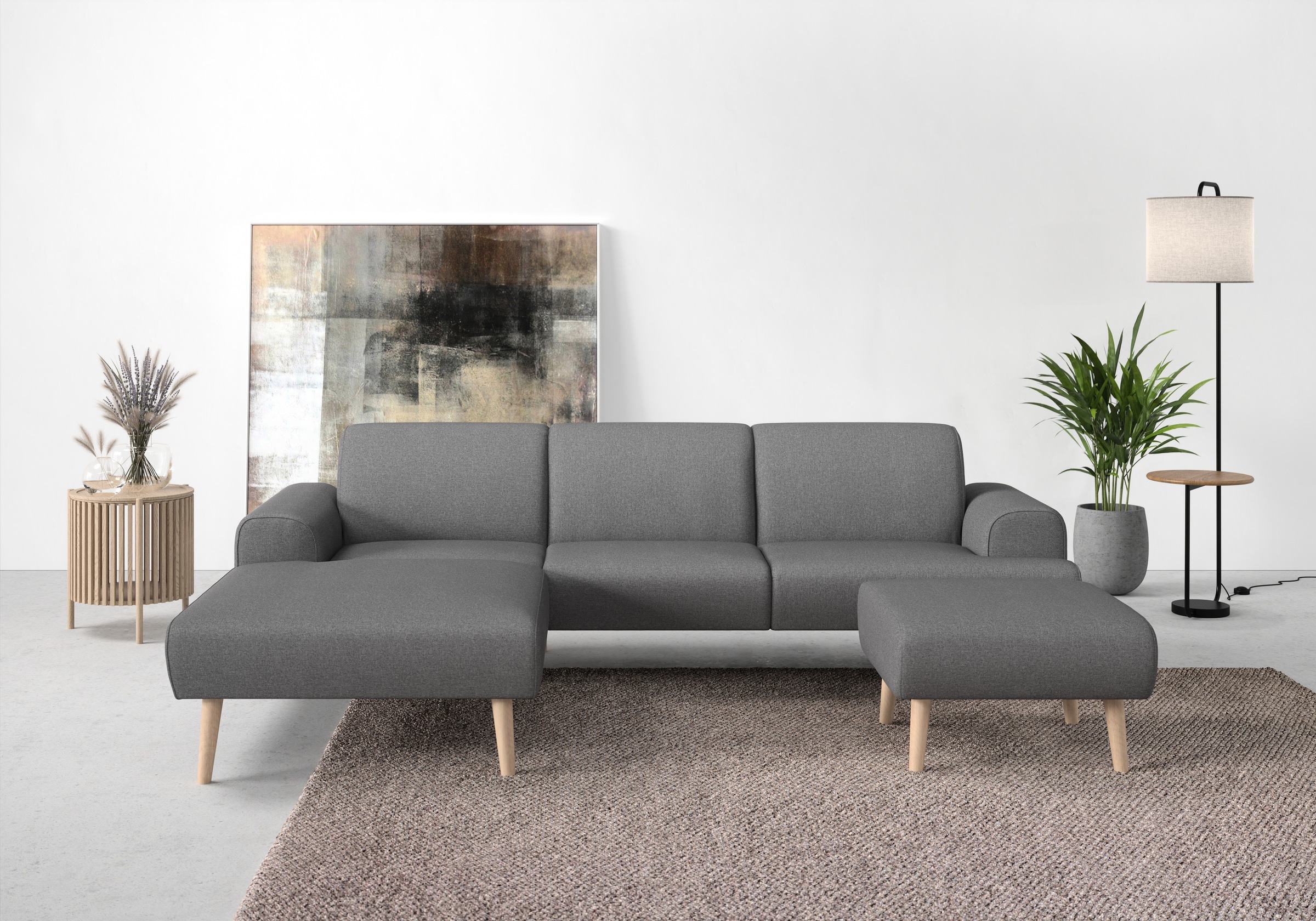 andas Ecksofa »Swift L-Form«, Federkern-Polsterung, B/T/H: 292/83/176 cm