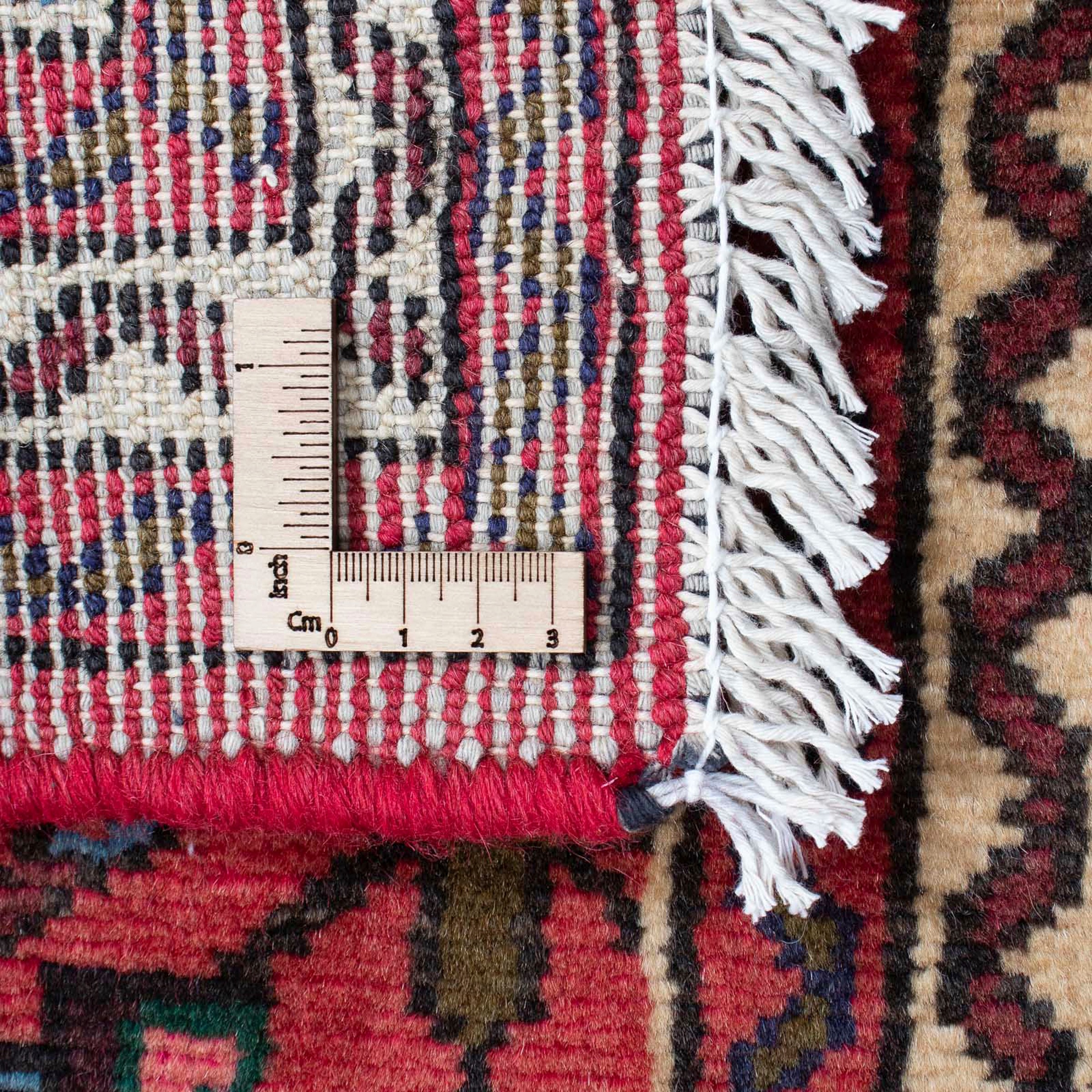 morgenland Orientteppich »Perser - Nomadic - 195 x 72 cm - dunkelrot«, rechteckig, Wohnzimmer, Handgeknüpft, Einzelstück mit Zertifikat