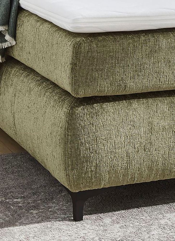 Jockenhöfer Gruppe Boxspringbett »BEATRICE inkl. 7-Zonen-TTFK-Matratze H3/H4« mit Kaltschaum-Topper, Chenille- oder Cord-Stoff 140/180 cm x200 cm