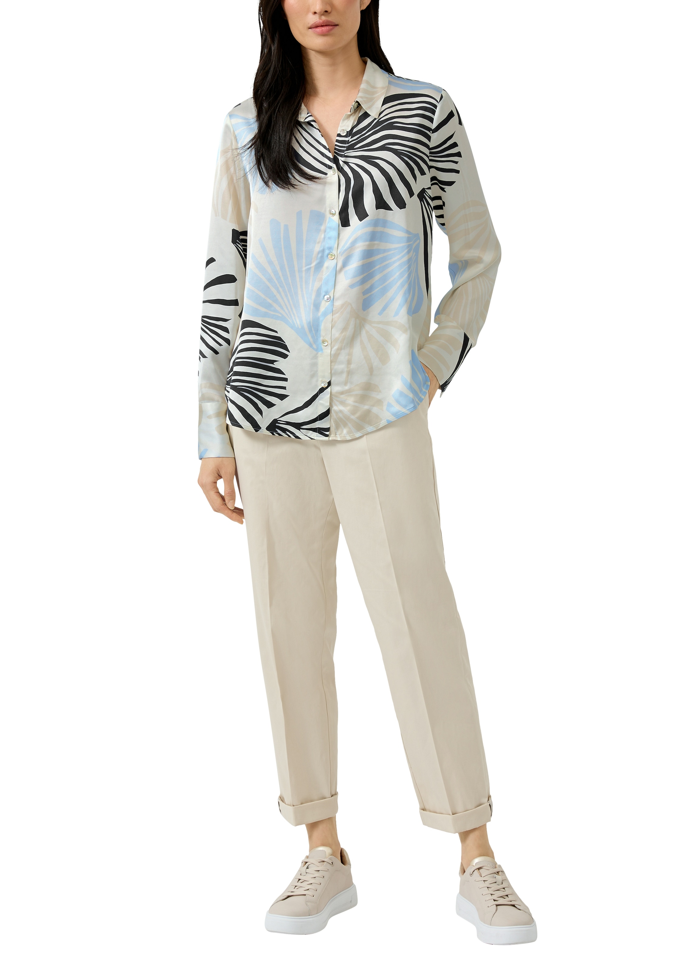 s.Oliver BLACK LABEL Blouse chemise mit All-Over Print