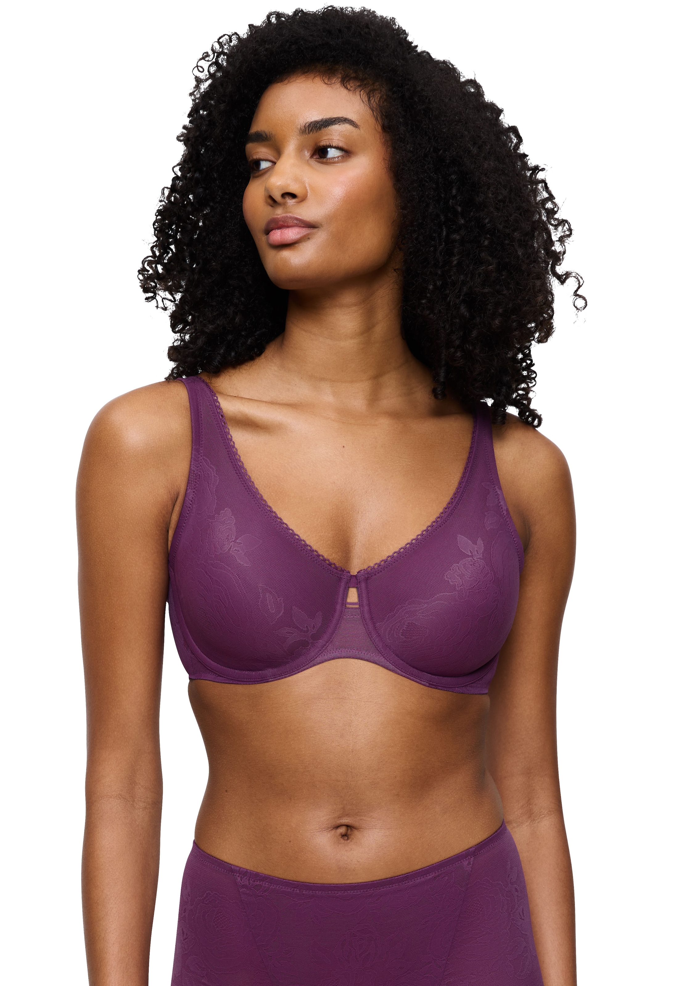 Triumph Minimizer-BH »Wild Rose Sensation« verkleinert die Brust optisch um eine Cup-Grösse