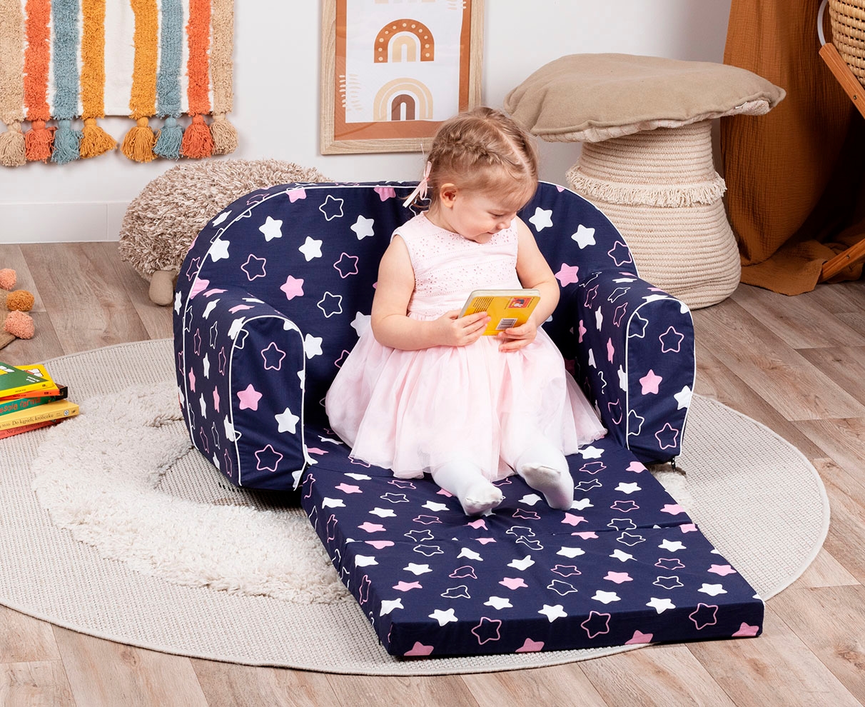 Knorrtoys® Sofa »Star, blue pink« für Kinder; Made in Europe