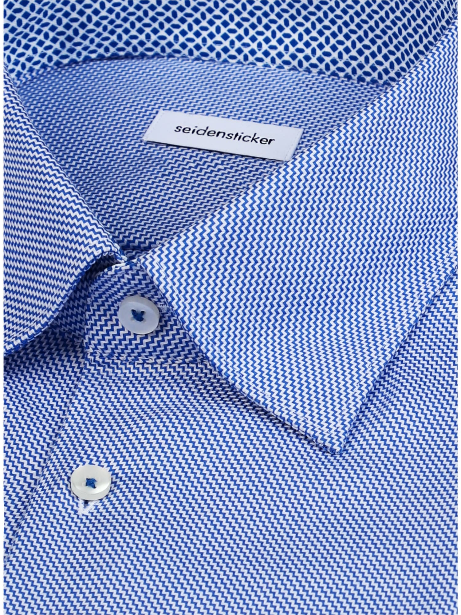 seidensticker Businesshemd »Schwarze Rose« Shaped 1/1 Covered-Button-Down-Kragen Struktur
