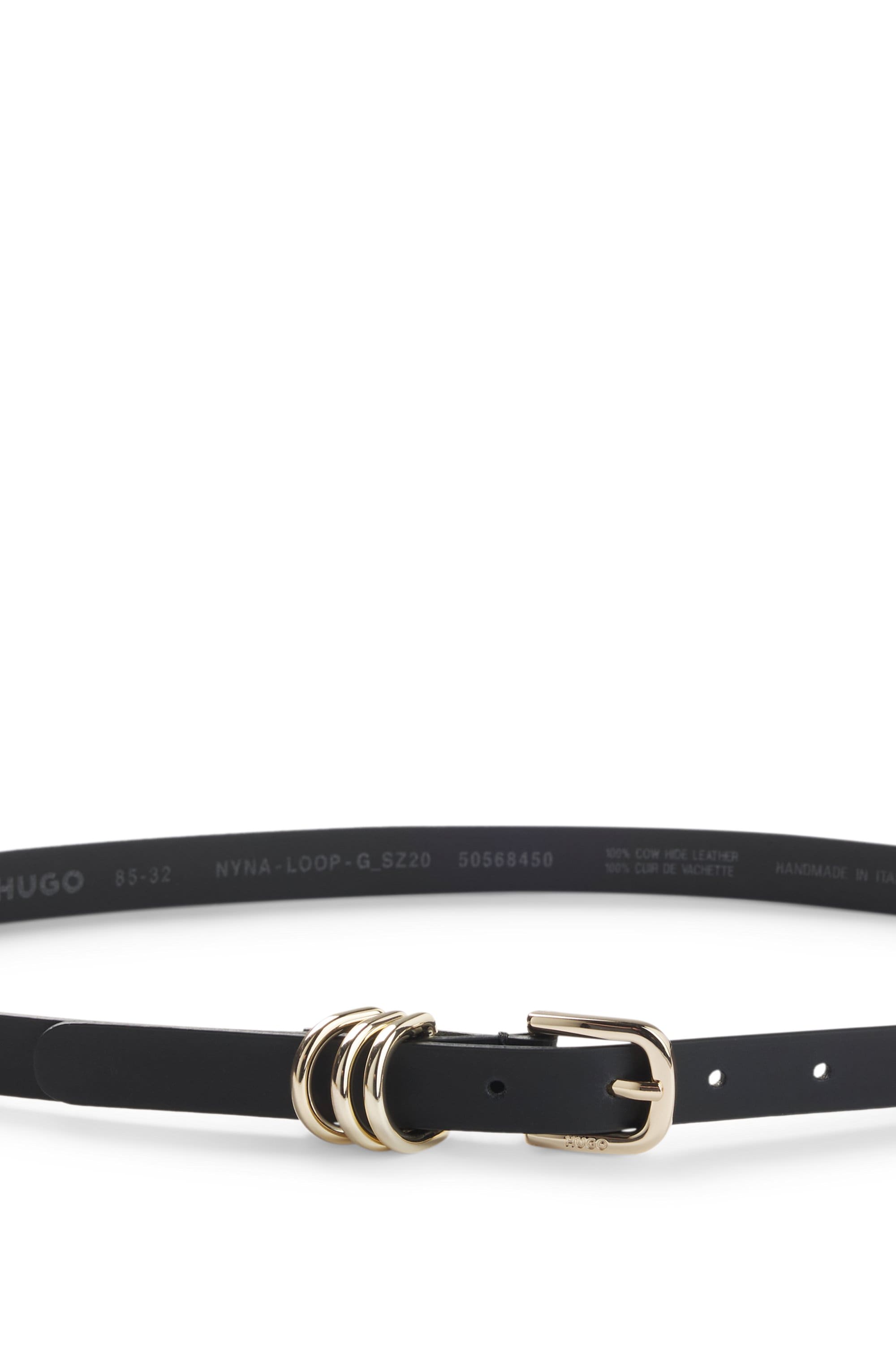 HUGO Ledergürtel »Nyna-Loop-G Sz20« aus italienischem Leder