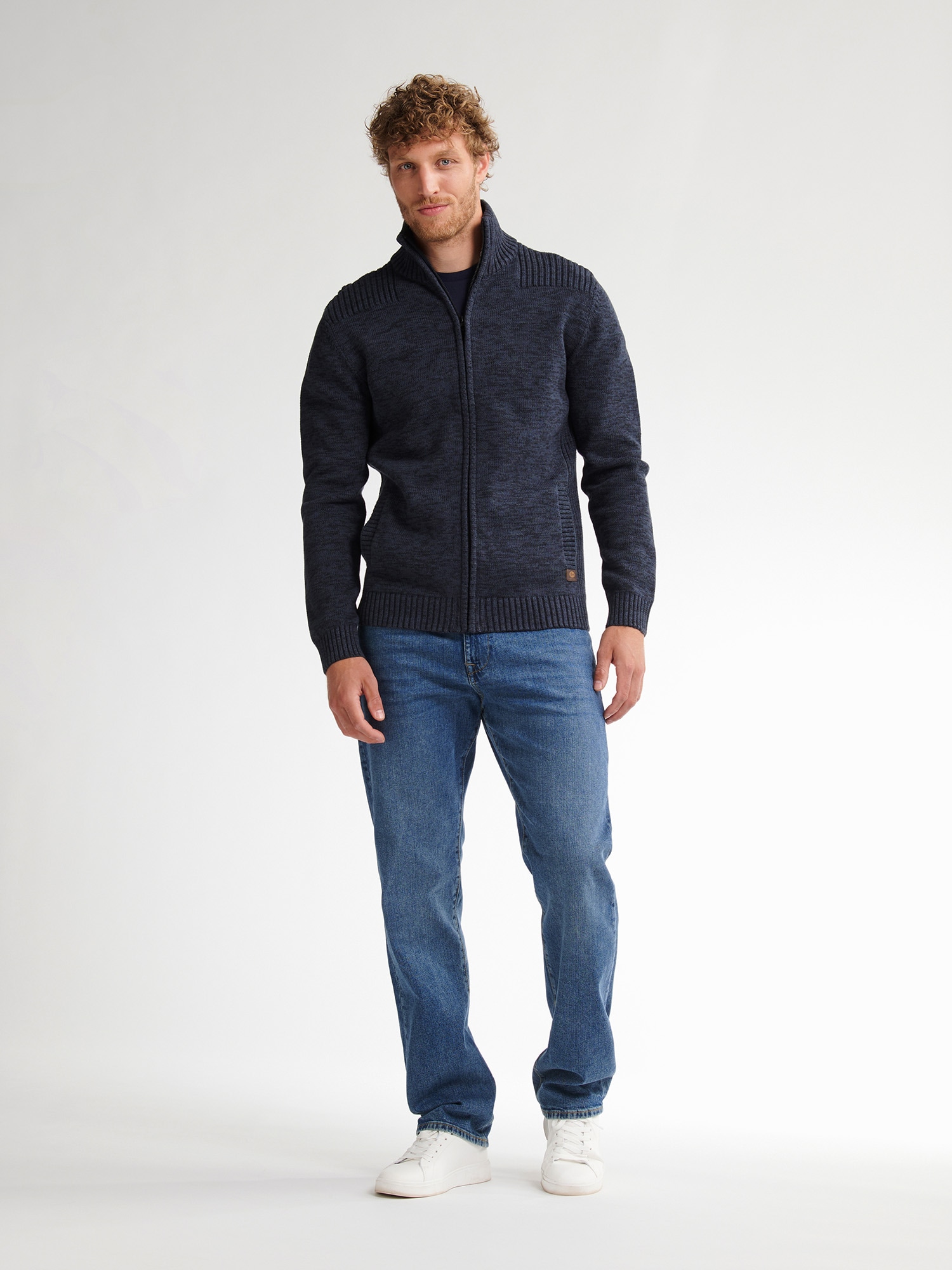 Petrol Industries Strickjacke, mit Stehkragen