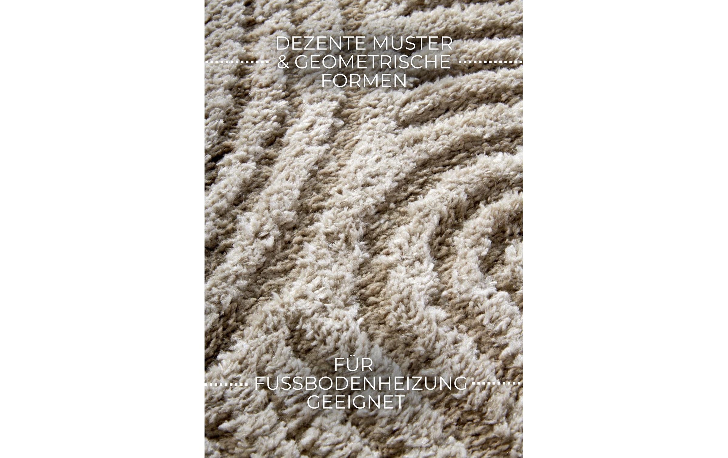 ELLE DECORATION Teppich »Chappe« rechteckig 18 mm Höhe Shaggy, Läufer, flauschig, weich, Langflor, modern, Hoch Tief Effekt