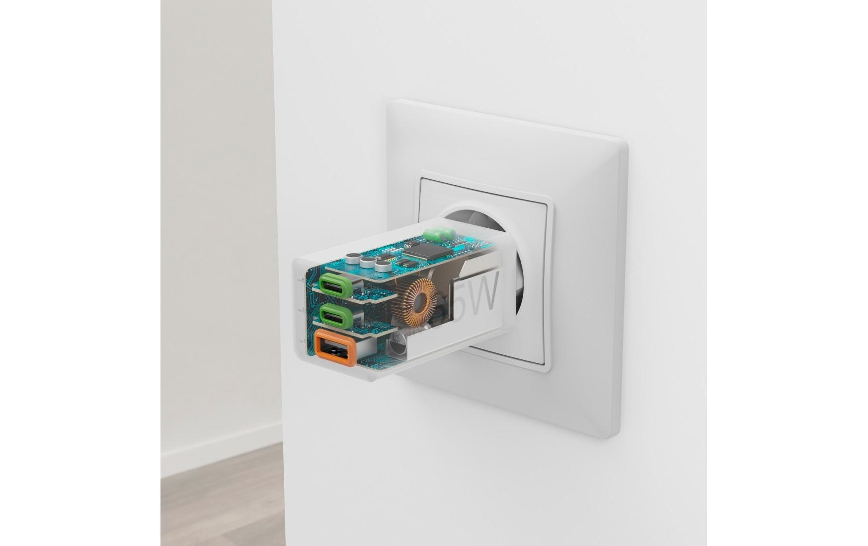 Hama USB-Ladegerät »Gan charger 2x USB-A USB-C 65 W«