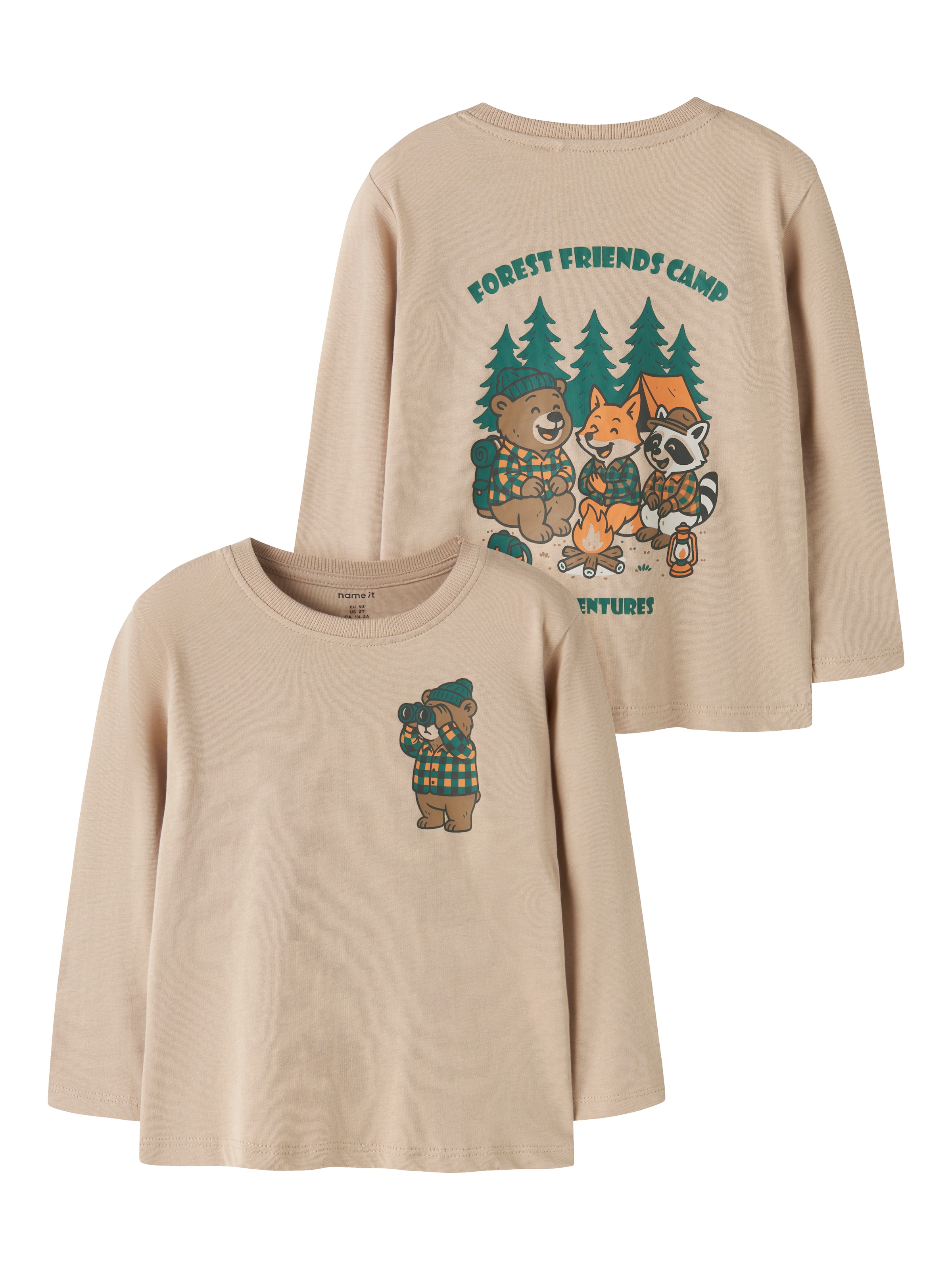 Image of Name It Langarmshirt "NMMVELIX LS NREG TOP" Baumwolle, regular fit
