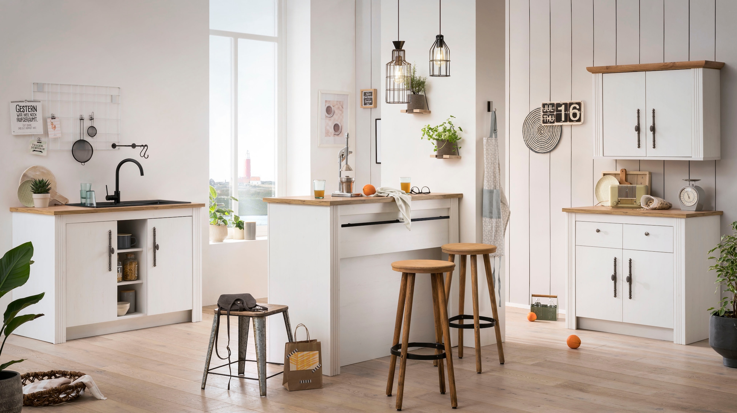 GOODproduct Küche »KS-Westminster« Breite 226 cm, ohne E-Geräte