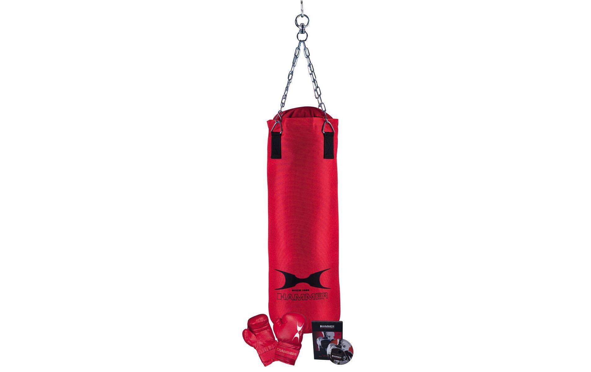 Hammer Boxsack »FIT«, (Set, mit Trainings-DVD-mit Boxhandschuhen)