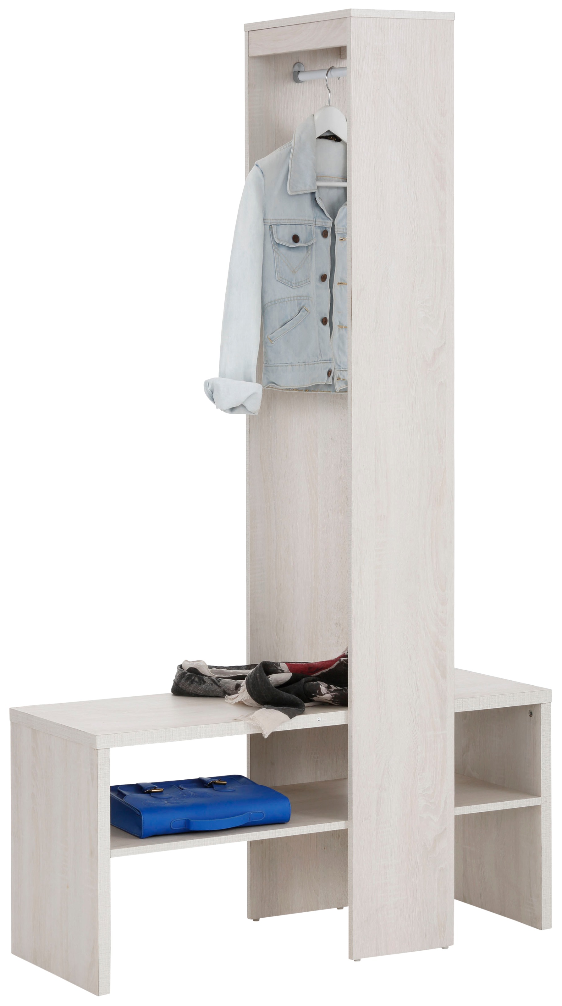 Image of Home affaire Garderobenschrank »Harper«, mit zwei offenen Fächern, inklusive einer Kleiderstange bei Ackermann Versand Schweiz