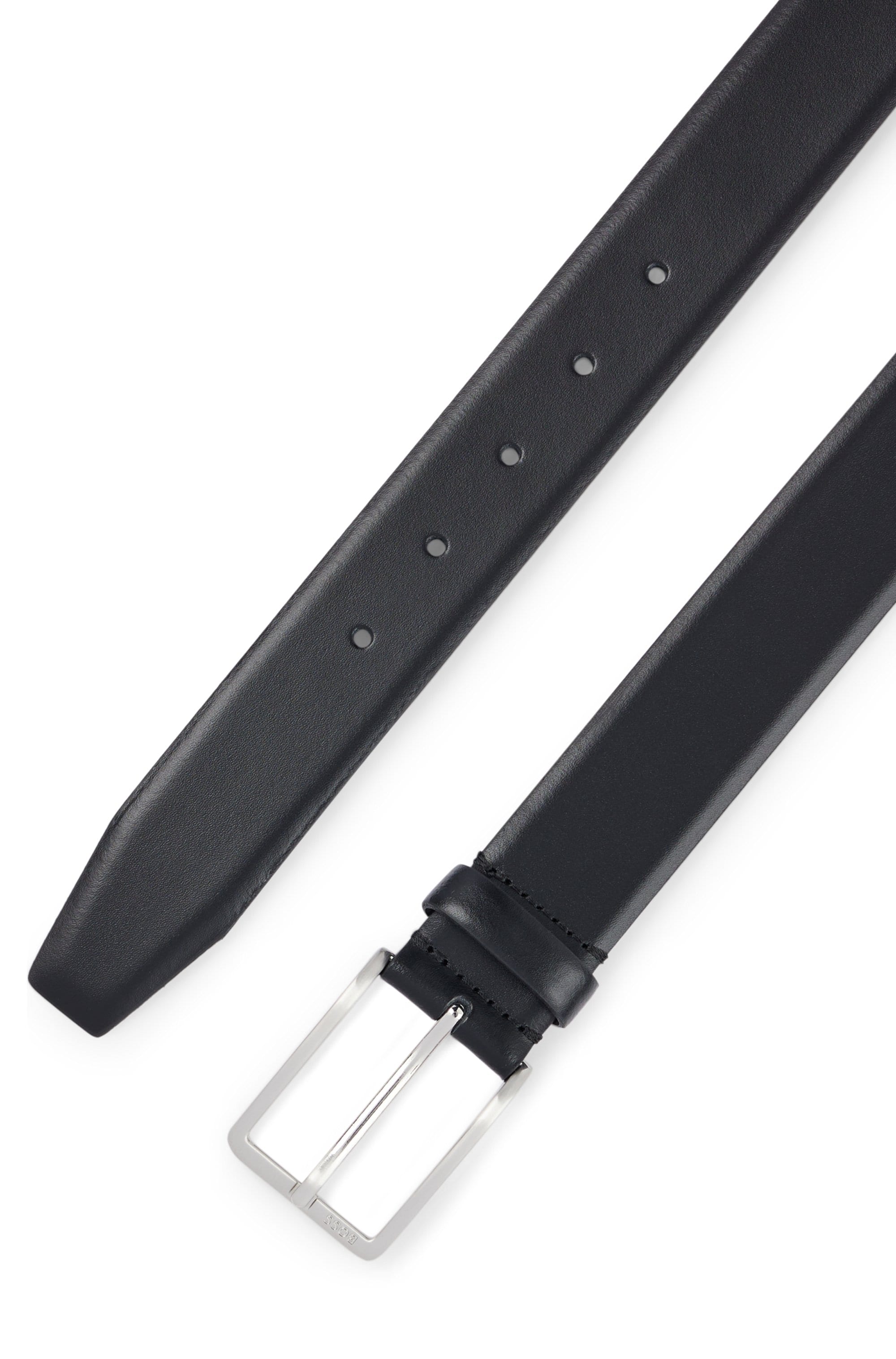 BOSS Ceinture en cuir »Erman-L_Sz35« avec embossage BOSS discret sur la boucle