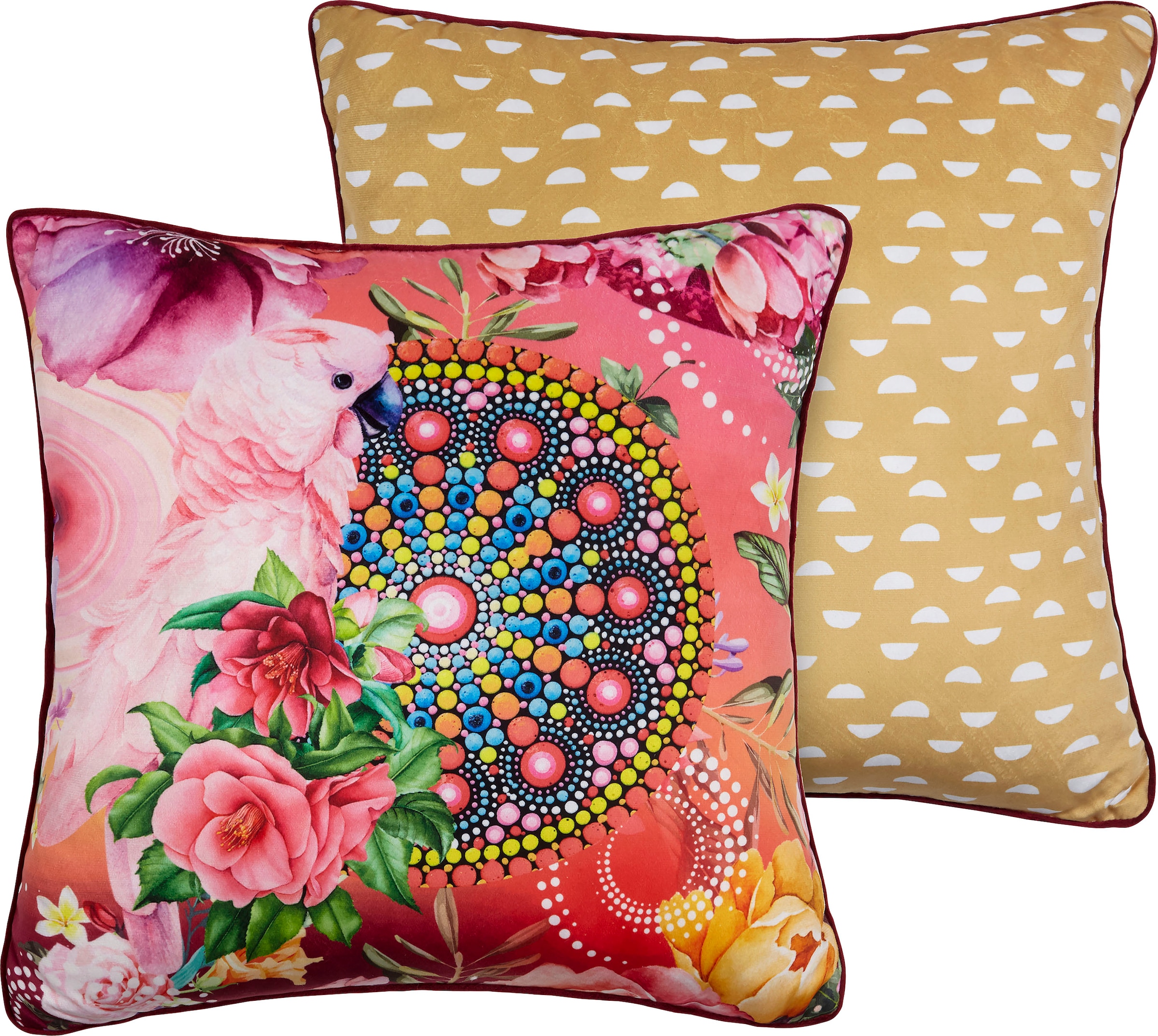 Image of hip Dekokissen »Nevine«, (1 St., 1 48x48 cm Dekokissen-Mit Biese), mit Mandala bei Ackermann Versand Schweiz