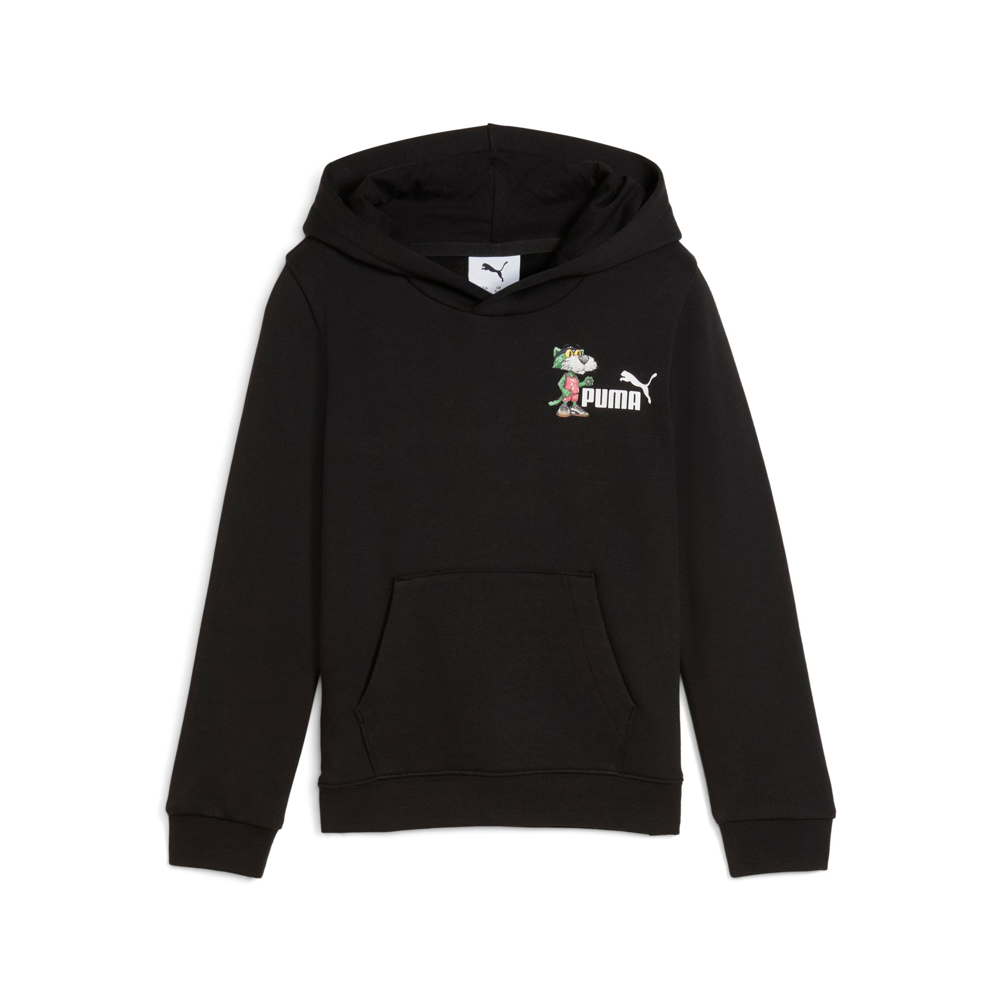 Image of PUMA Kapuzensweatshirt "SUPER HOODIE PS", für sportliche Aktivitäten und Streetwear, mit Print-Applikation