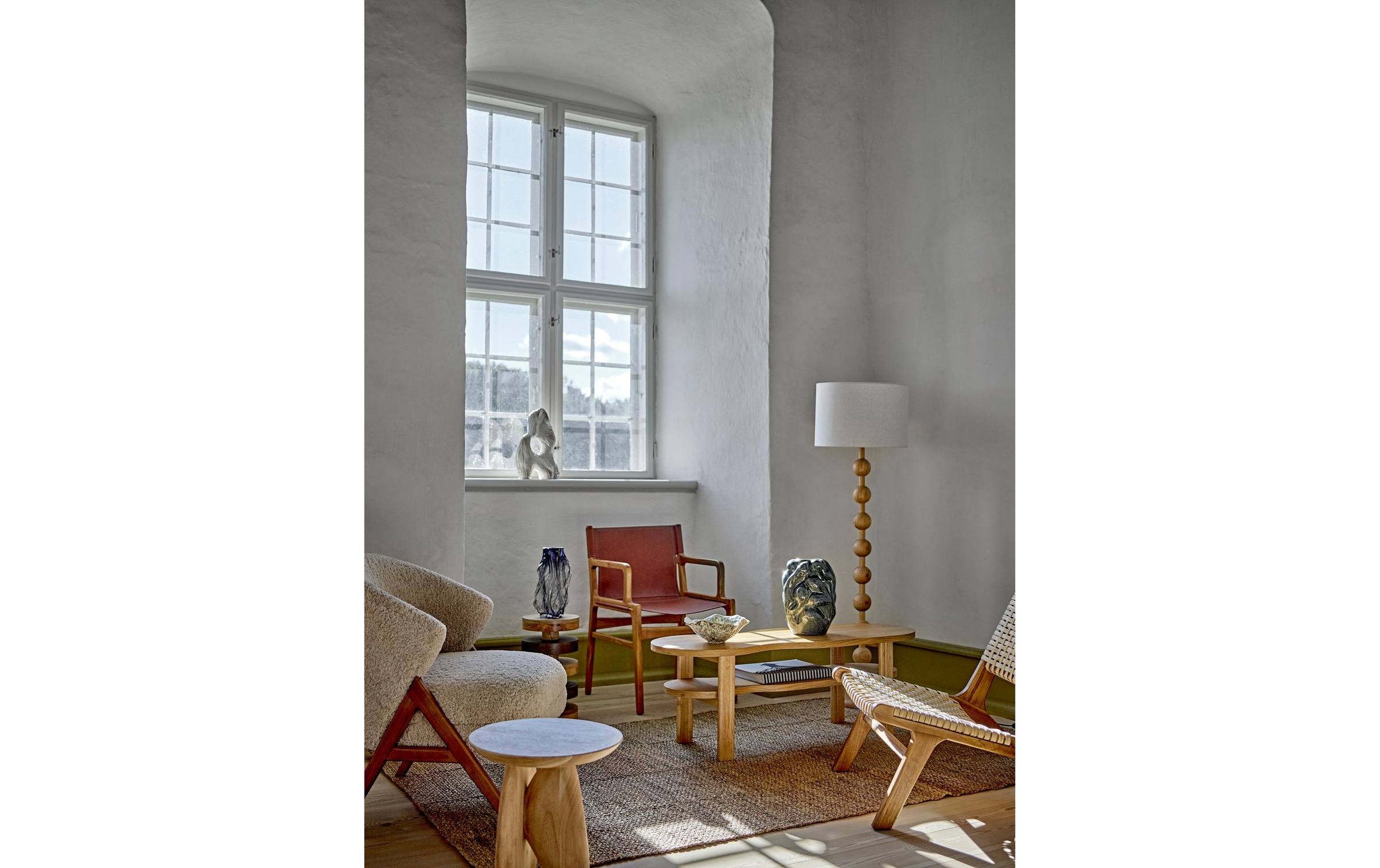Bloomingville Sessel »Camino Holz/Textil«