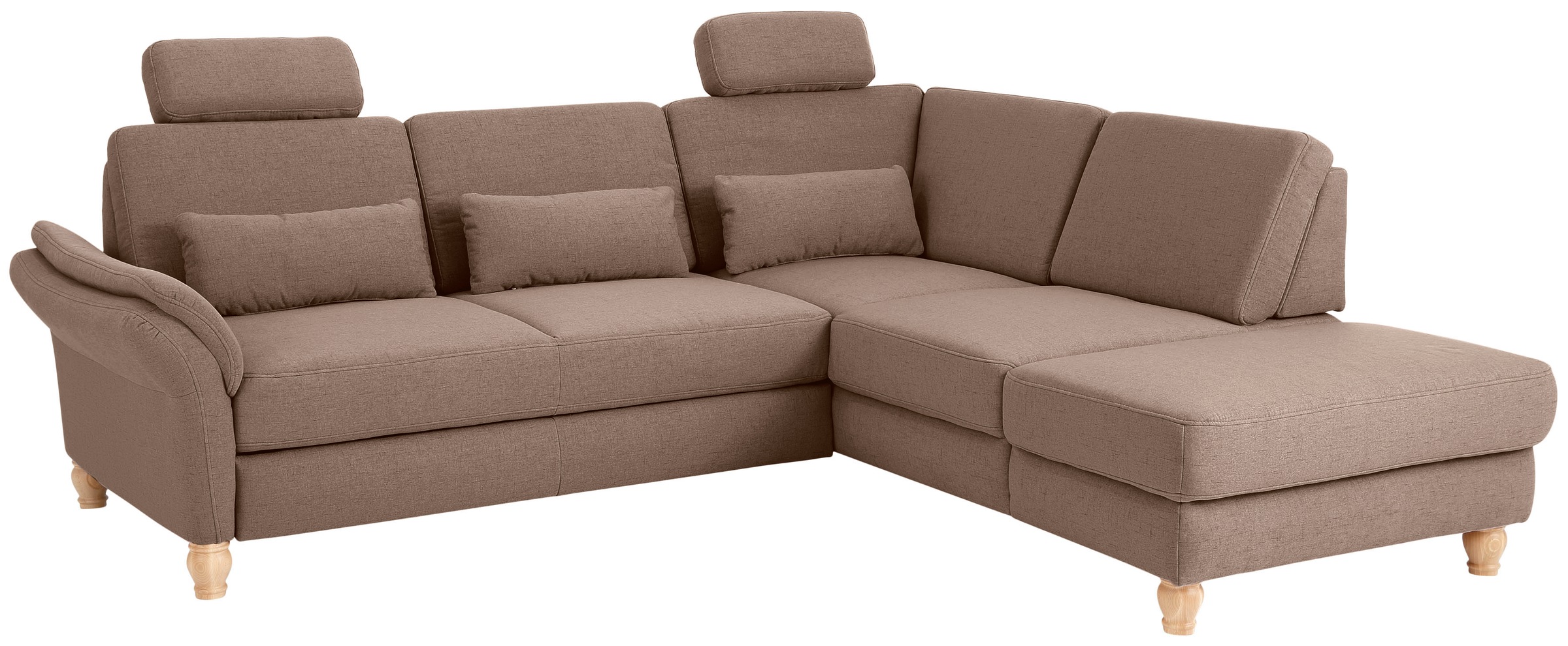 Home affaire Ecksofa »Palace L-Form« incl. Sitztiefenverstellung, wahlweise mit Bettfunktion und Stauraum