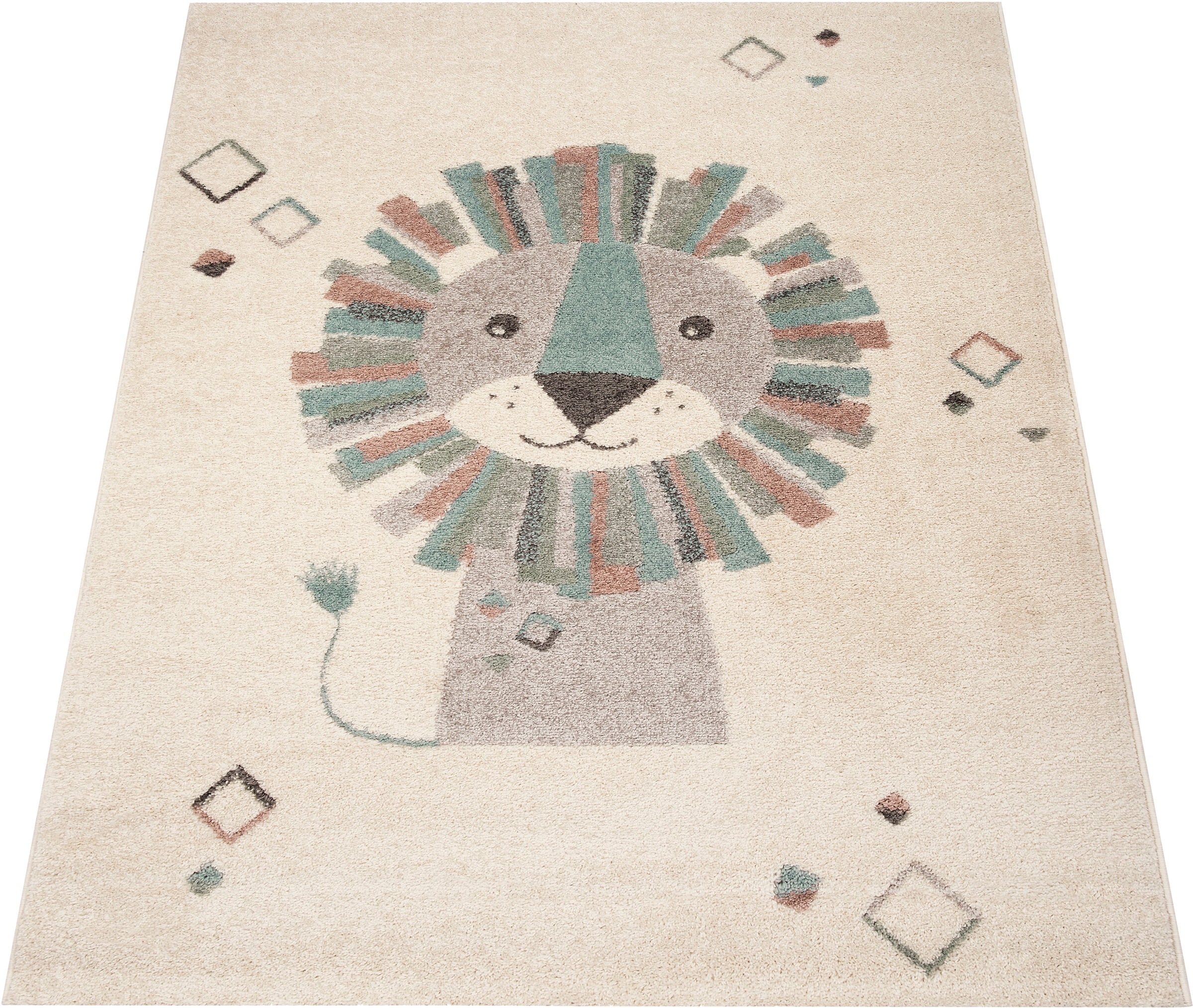Image of Zala Living Kinderteppich »Lion Stan«, rechteckig, 8 mm Höhe, Spielunterlage, besonders weich durch Microfaser bei Ackermann Versand Schweiz