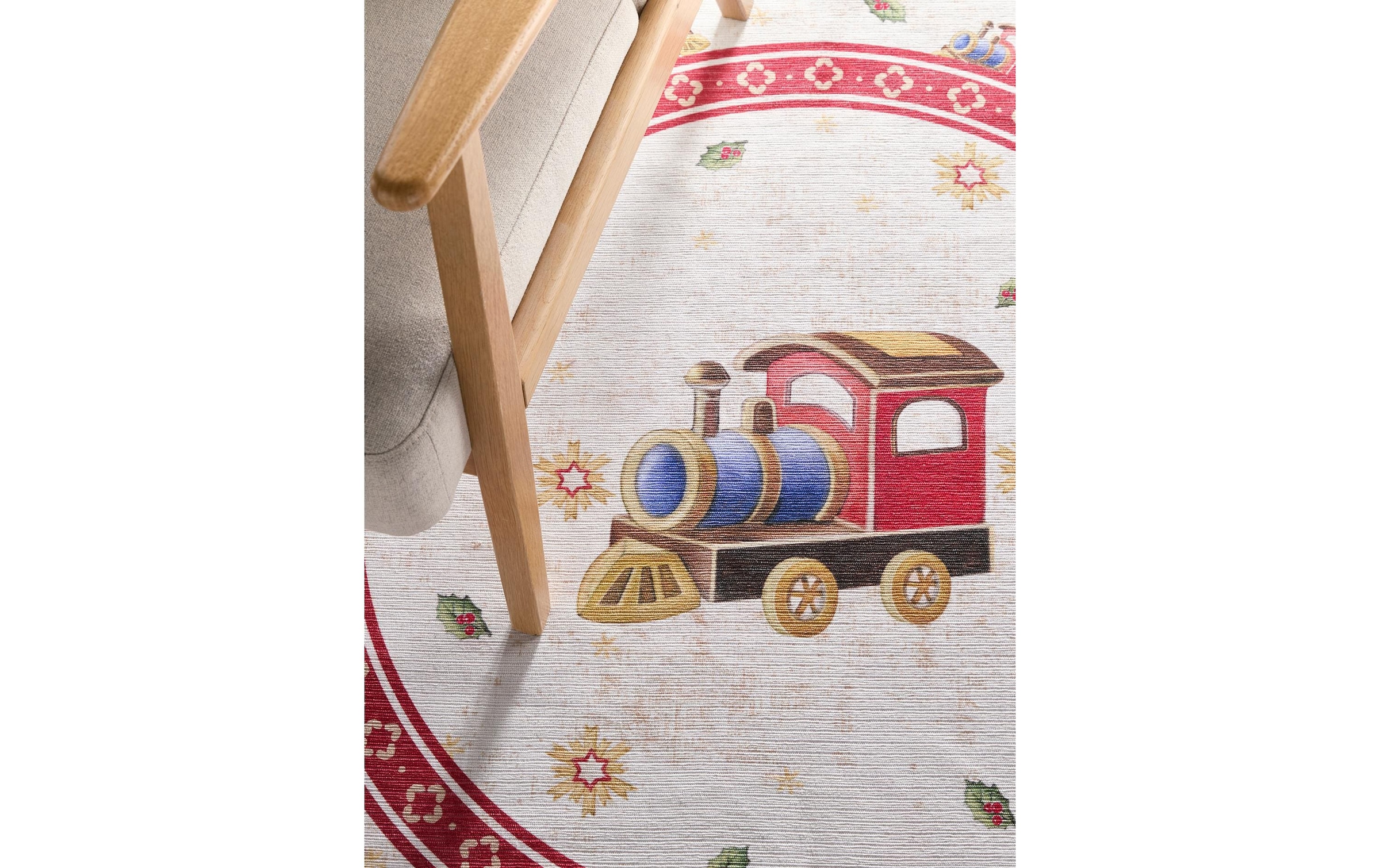 Villeroy & Boch Designteppich »Christmas Train 160 cm«