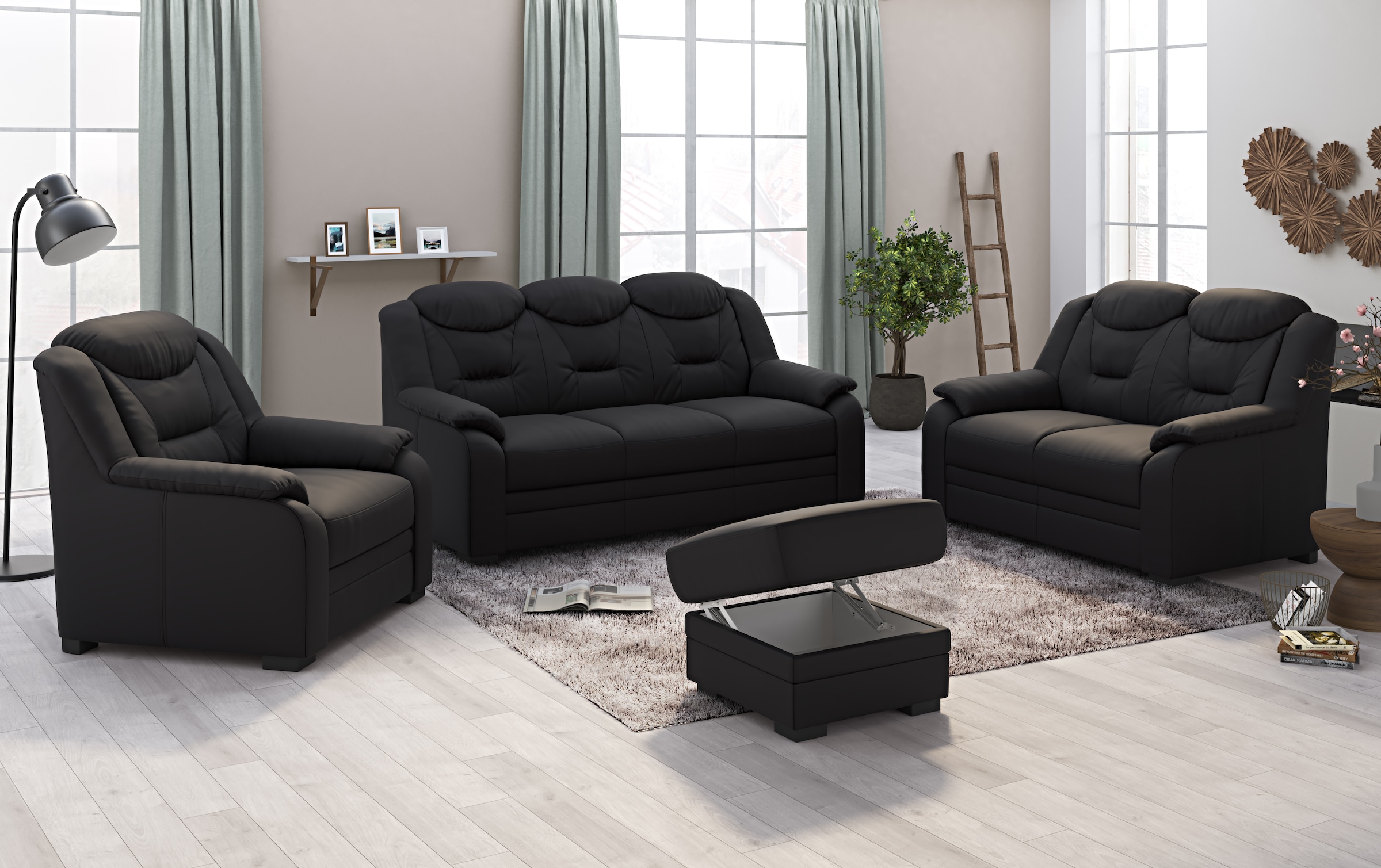 COTTA 3-Sitzer »Marcus« Sofa mit hoher Rückenlehne