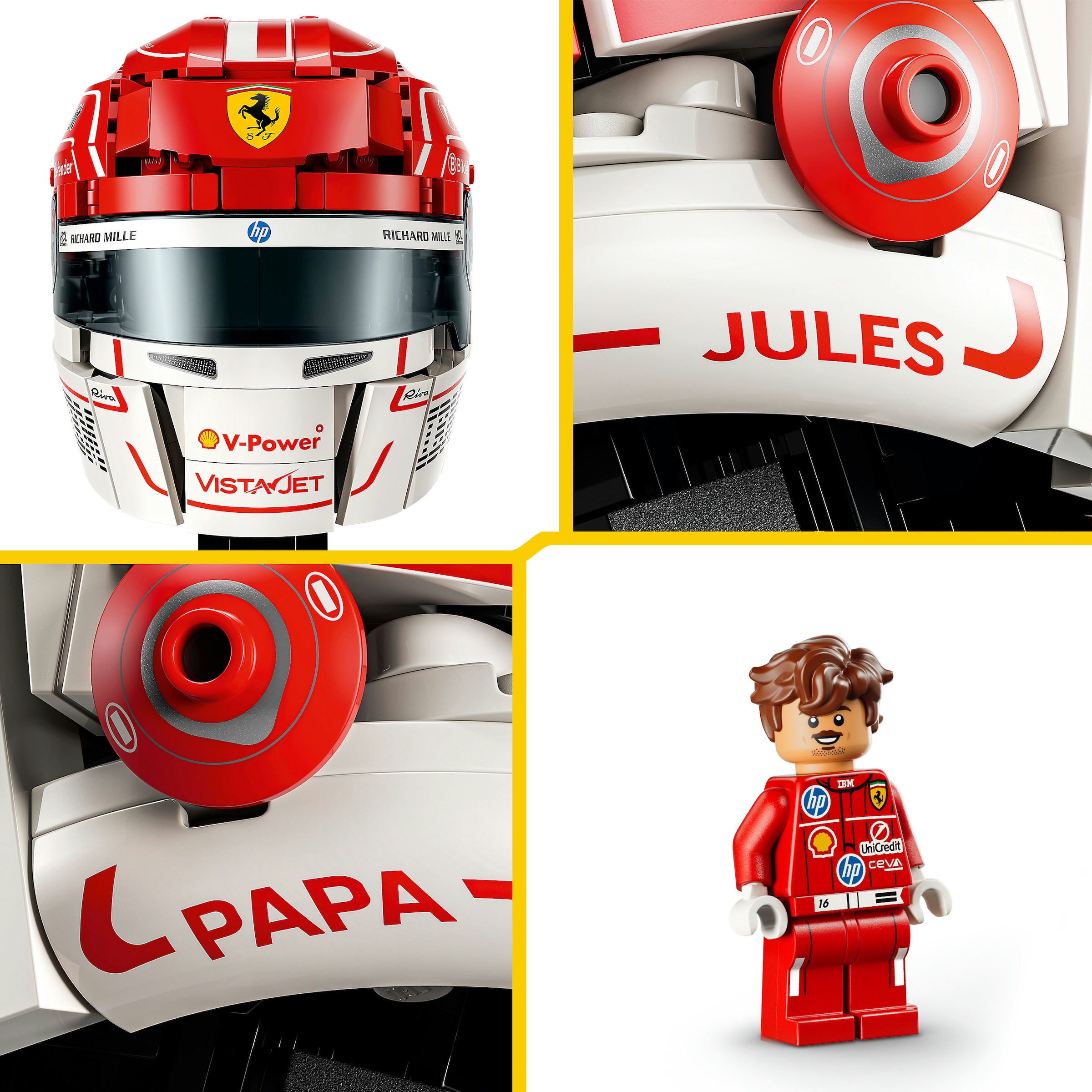 LEGO® Pions de construction »Scuderia Ferrari HP Charles Leclerc Helm (43014)« LEGO Editions Formula 1