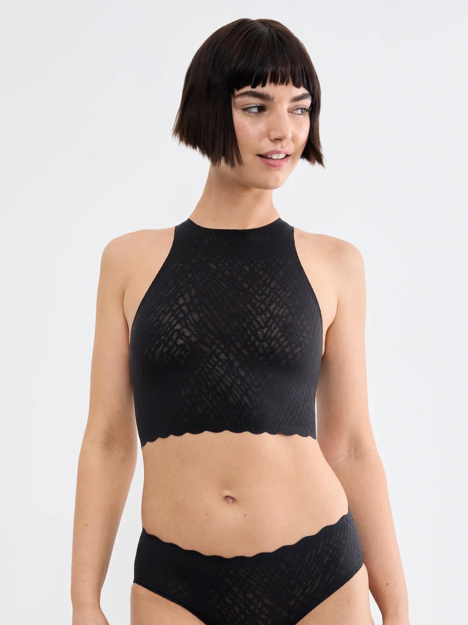 Image of sloggi Crop-Top "ZERO Feel Bliss" nahtlos mit Spitzenoptik