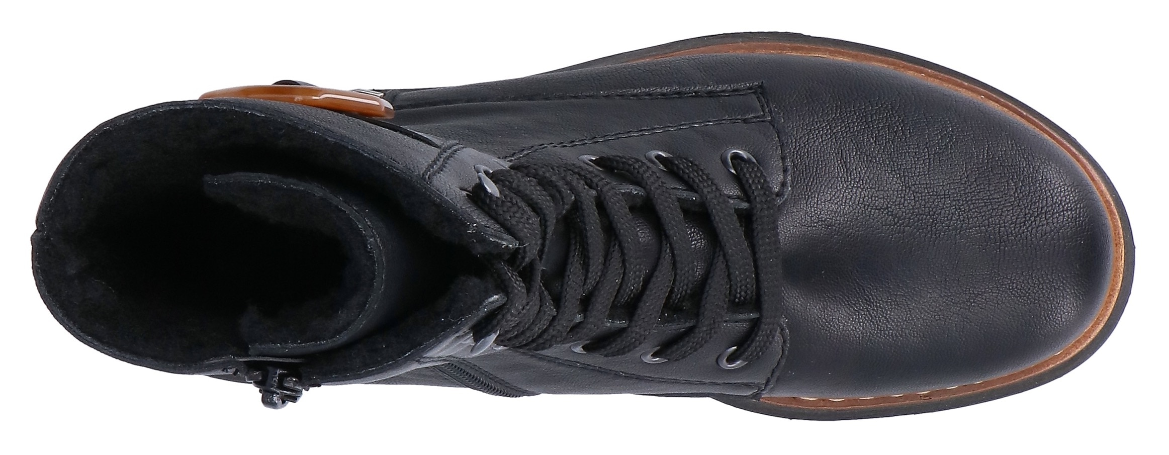 Rieker Winterstiefelette  Schnürboots, Schnürstiefelette, Profilsohle, mit Innenreissverschluss
