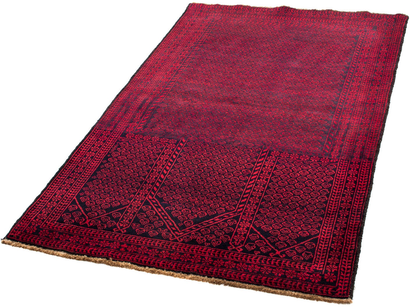 Image of morgenland Orientteppich »Belutsch - 154 x 93 cm - hellrot«, rechteckig, 8 mm Höhe, Wohnzimmer, Handgeknüpft, Einzelstück mit Zertifikat bei Ackermann Versand Schweiz