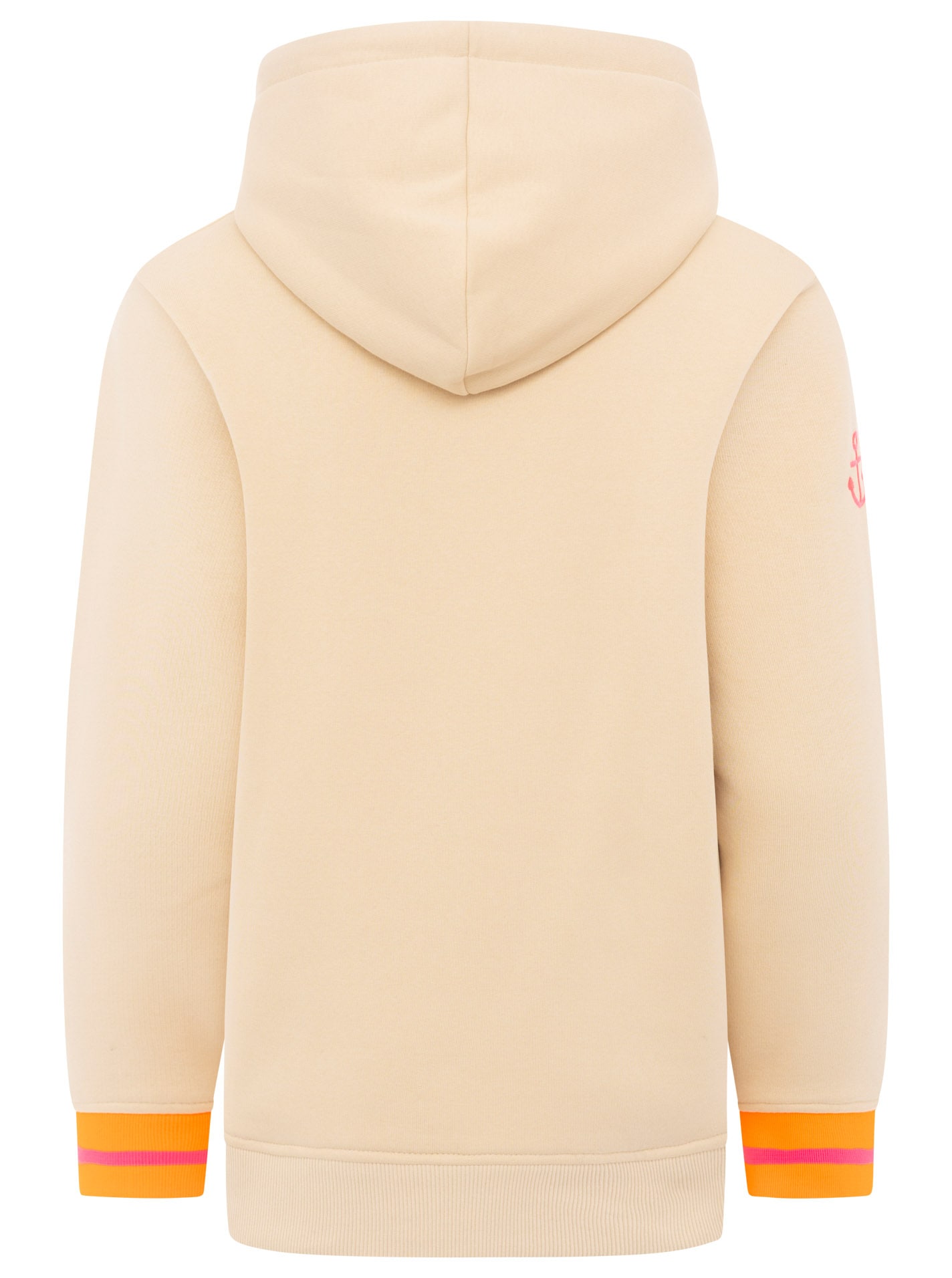 Zwillingsherz Hoodie , Langarm, Kapuze, Neon-Details, Kordelzug, Frontprint, Kängurutasche
