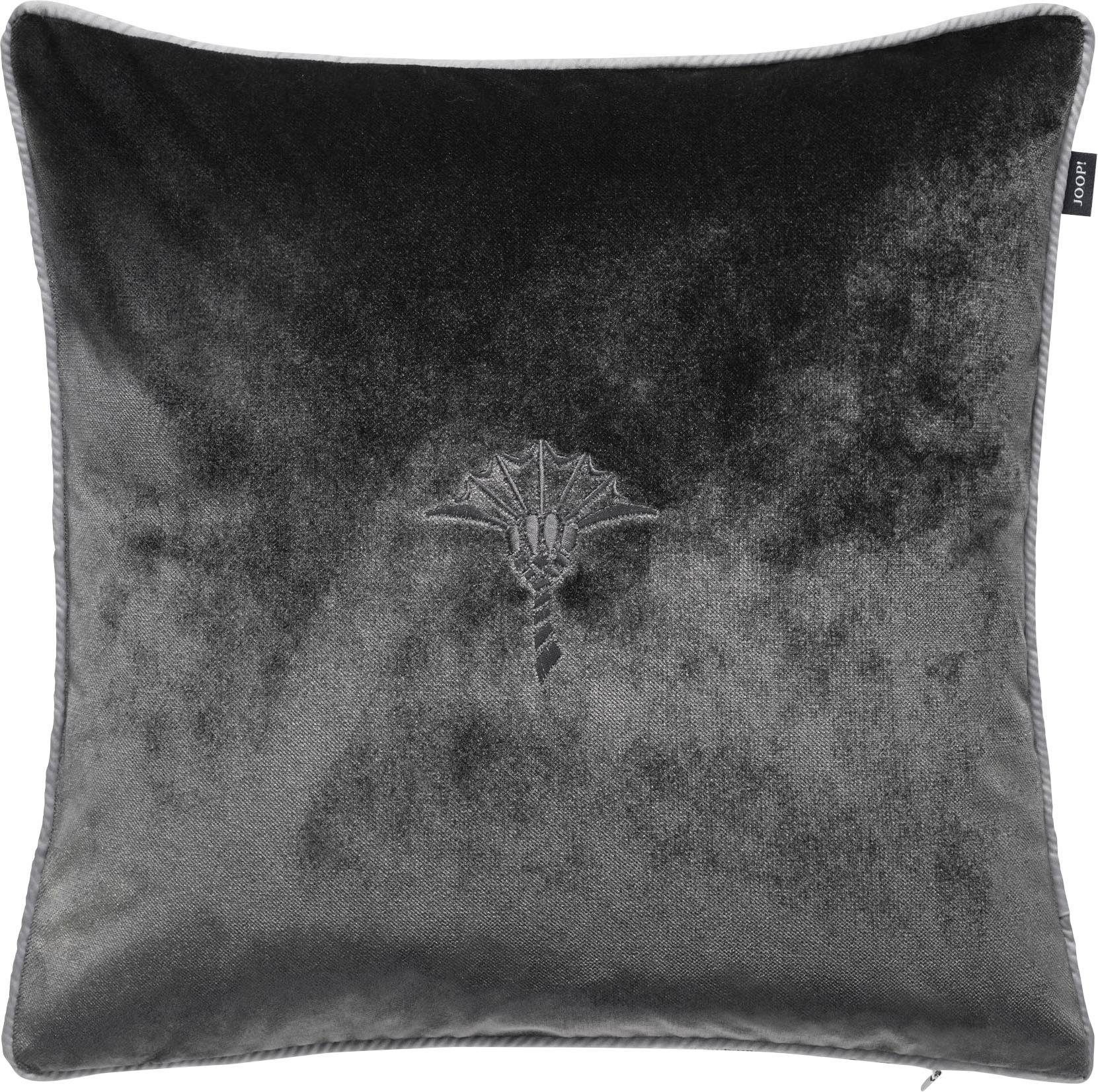 Image of Joop! Dekokissen »JOOP! STAGE«, (1 St.), 1 Stück, 38 x 38 cm, mit eleganter Kornblumen-Stickerei im unifarbenen Look bei Ackermann Versand Schweiz