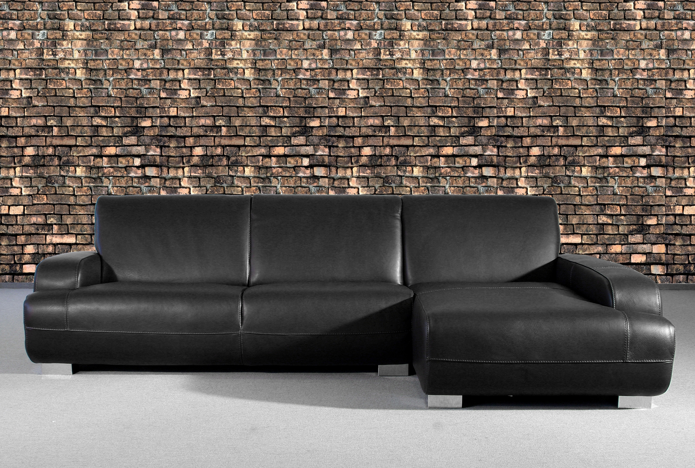 queence Vinyltapete »Ciosamm« Steinoptik glatt 90x250cm, selbstklebend, kinderleichte Anbringung, , Sticker