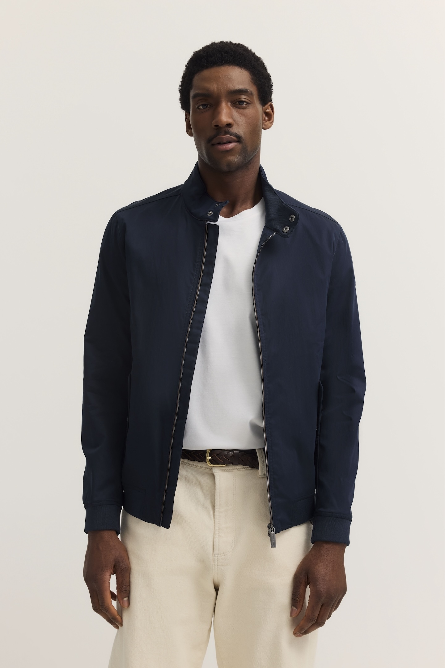 Image of bugatti Blouson ohne Kapuze mit Stehkragen & Strickdetails