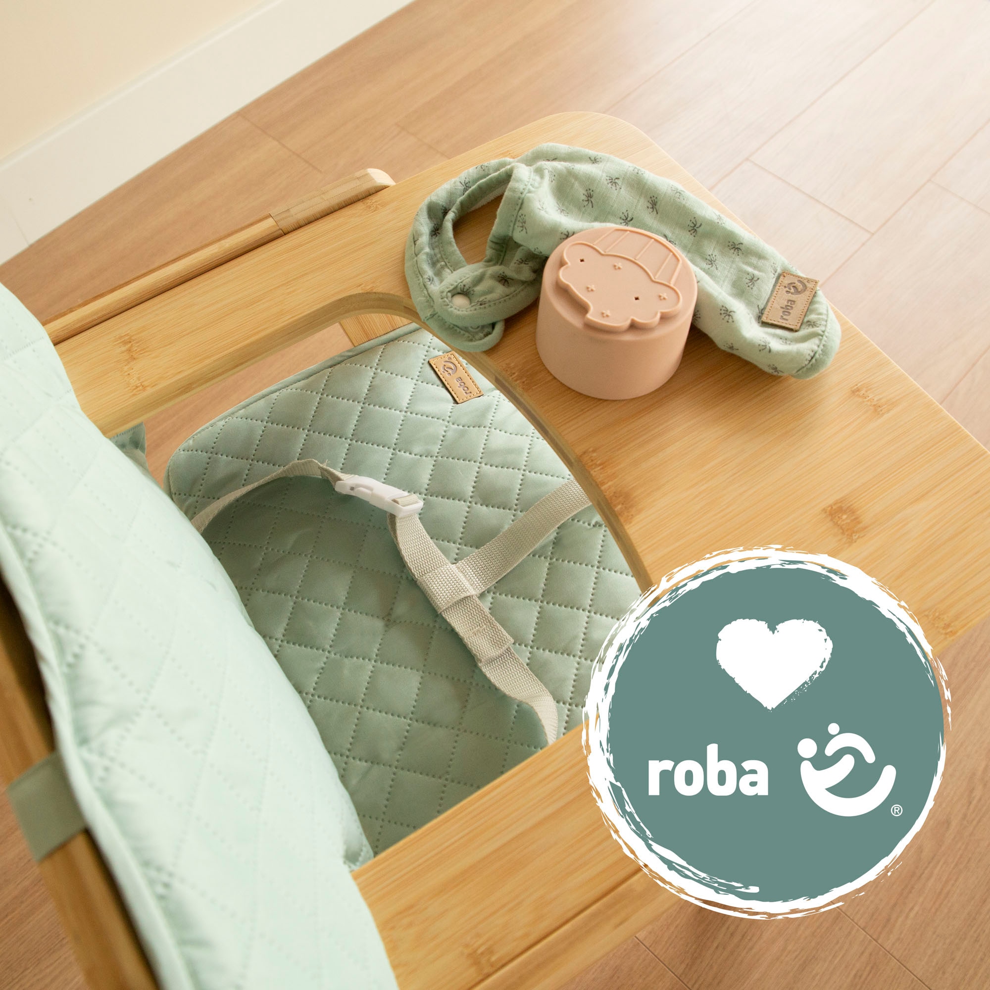 roba® Réducteur de siège »Style Frosty green« Set, 2 cuis tlg. passend zu den Hochstühlen 'Nature Up'