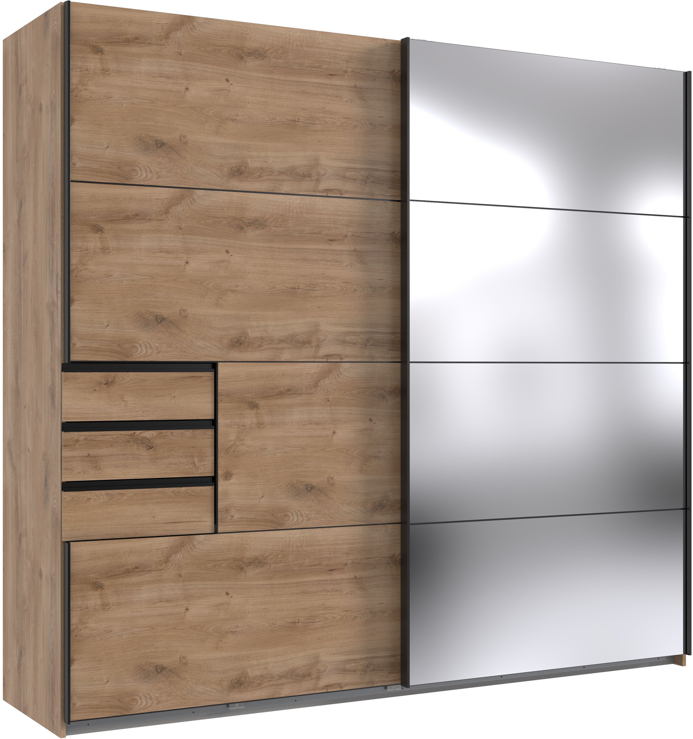 Image of Wimex Schwebetürenschrank "Saigon" mit Spiegeltür, 2 Türen, 225cm breit