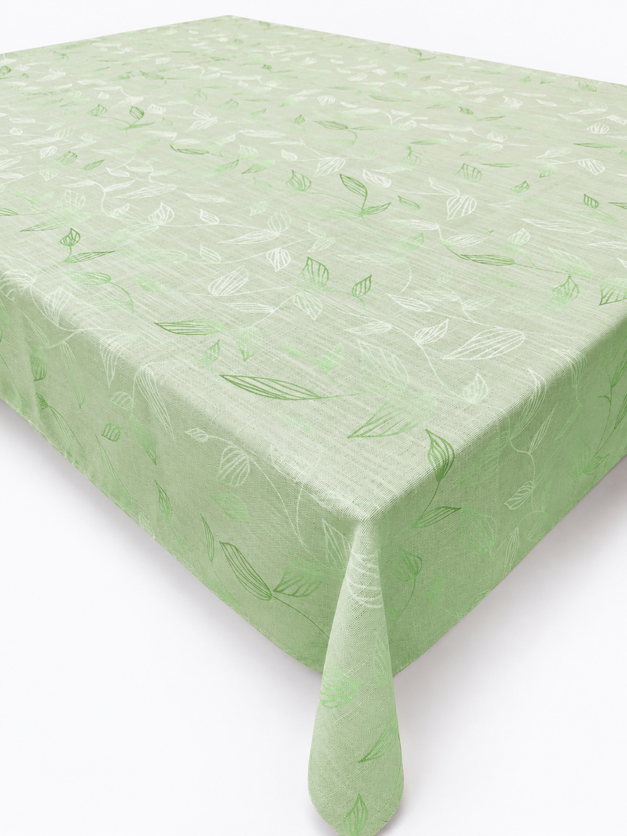GOODproduct Tischdecke »Raffon« Leinenoptik,Blattmotiv, Wohn - Esszimmer, halbtransparent/blickdicht
