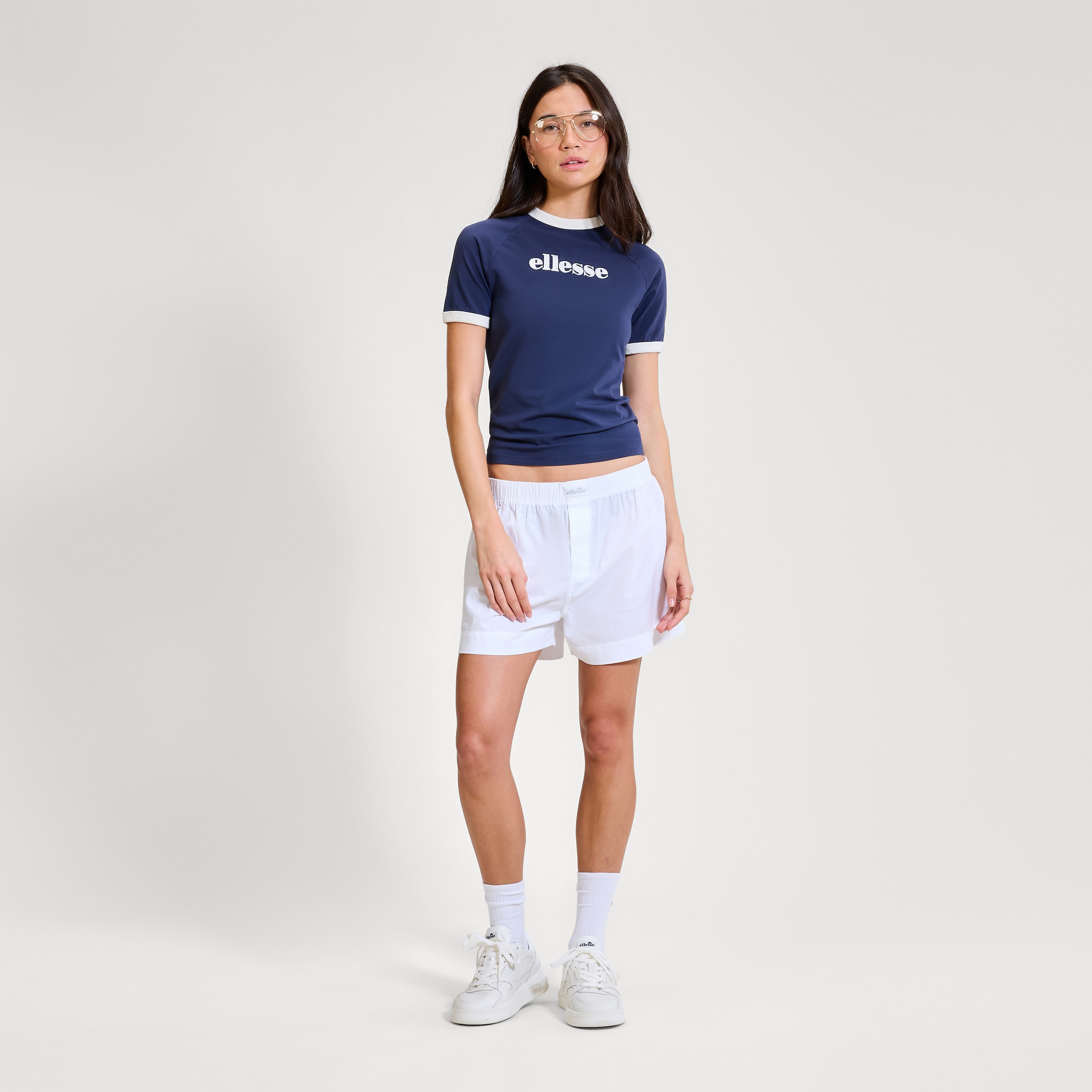 Ellesse T-shirt »ALBENGA TEE« manches courtes, col rond, en coton et élasthanne