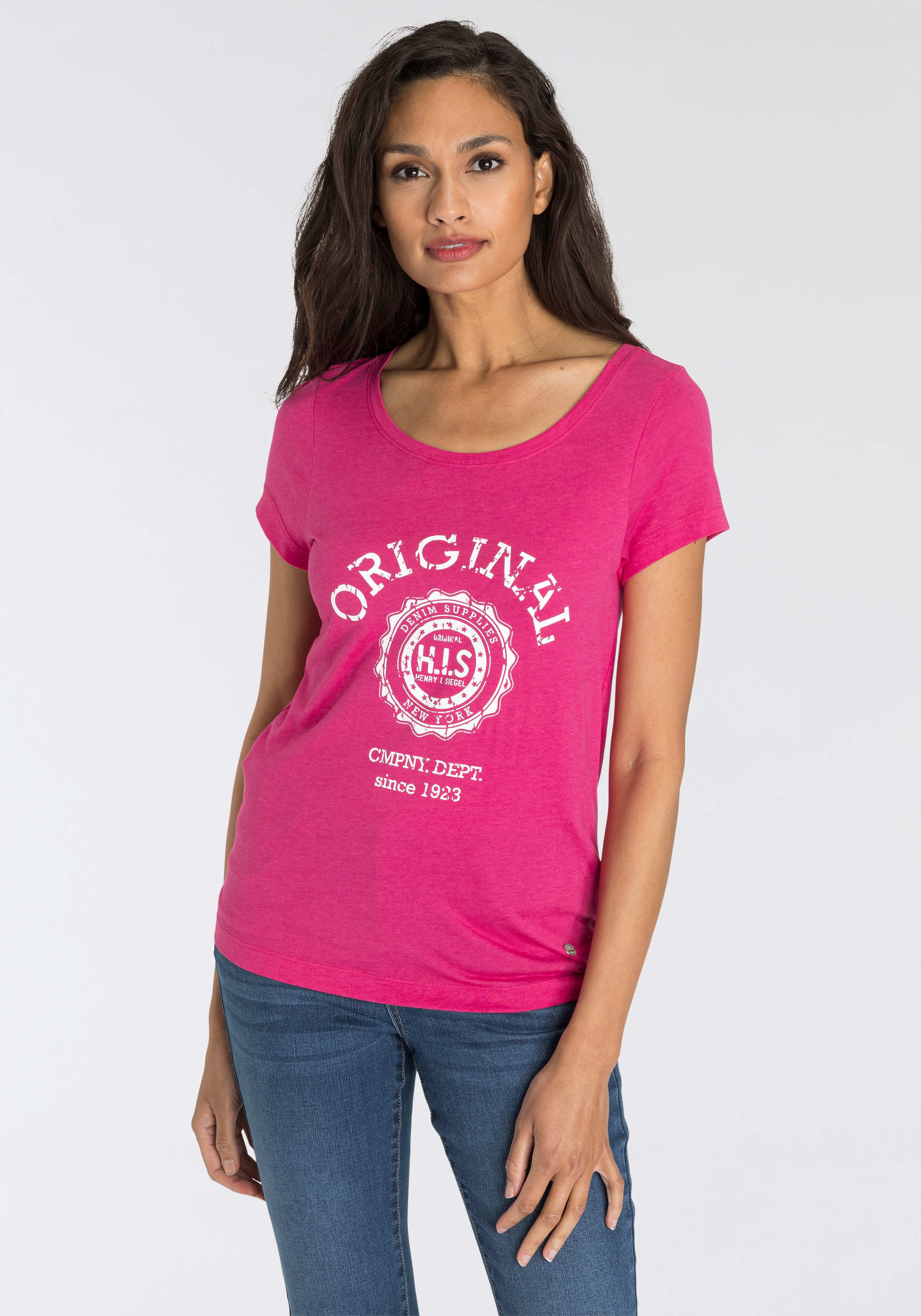 Image of H.I.S Kurzarmshirt, mit Heritage-Print von H.I.S bei Ackermann Versand Schweiz