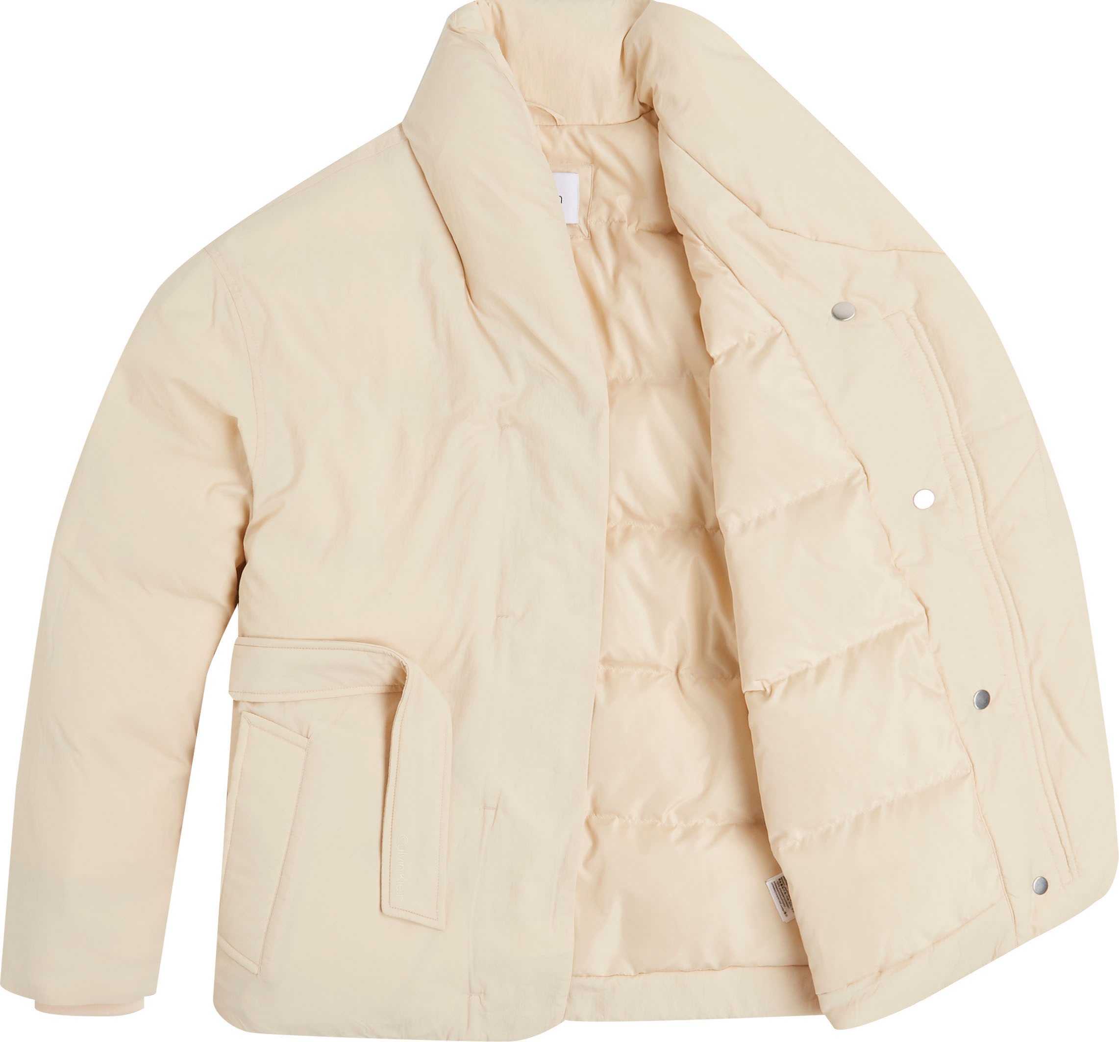 Calvin Klein Steppjacke »RECYCLED DOWN WRAP PUFFER JACKET«, mit verstellbarem Taillengürtel