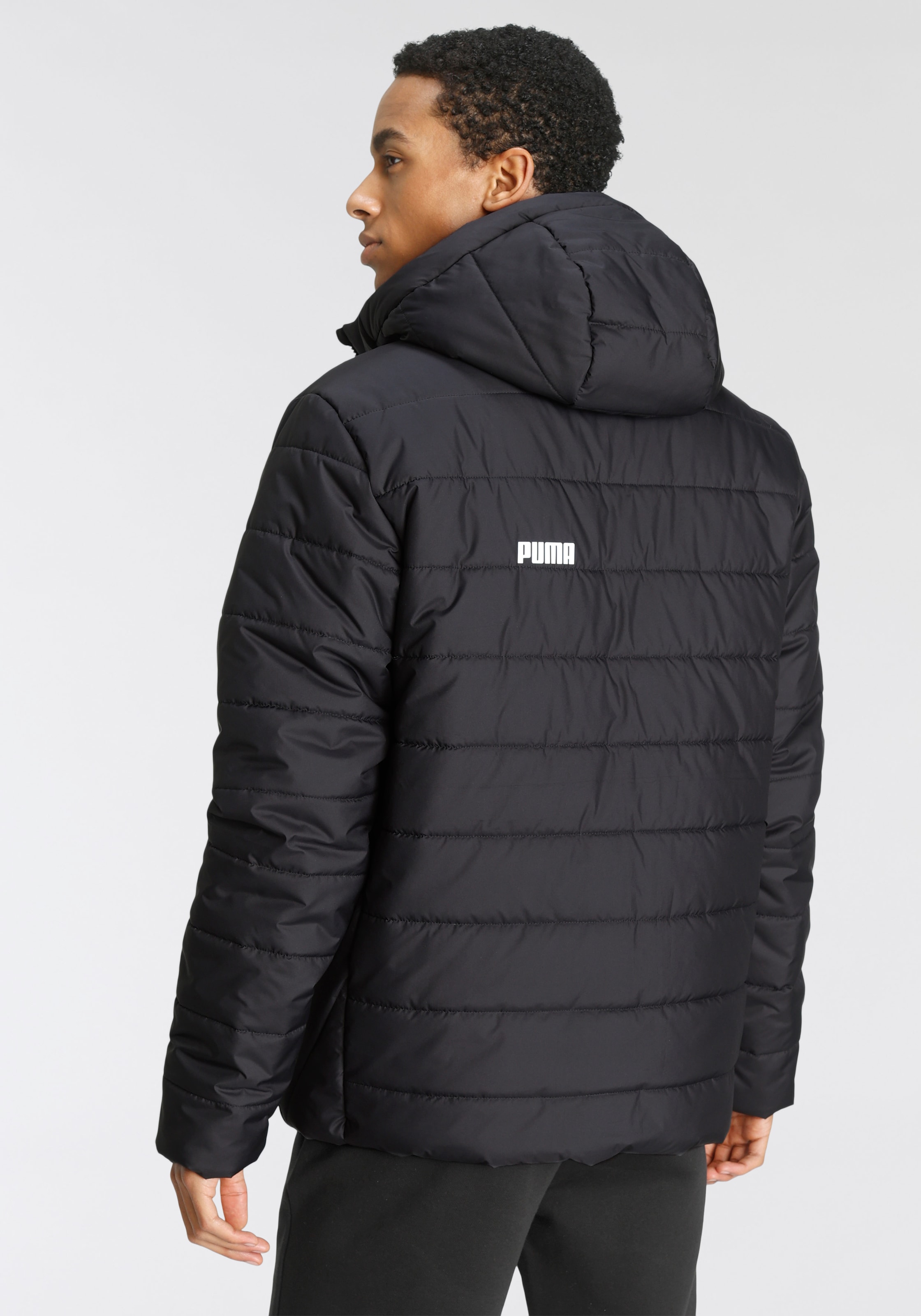 PUMA Steppjacke »ESS HOODED PADDED JACKET«, mit Kapuze