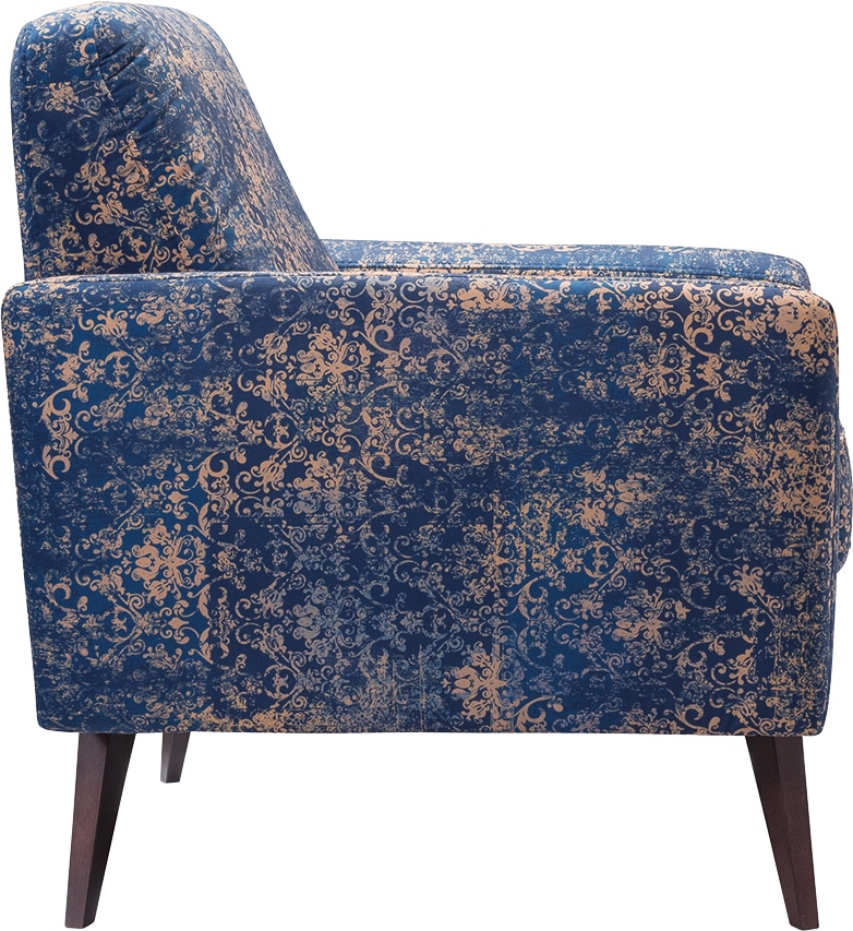 exxpo - sofa fashion Fauteuil »Side, bequemer Loungesessel mit extravagantem Bezug, Breite 82cm«