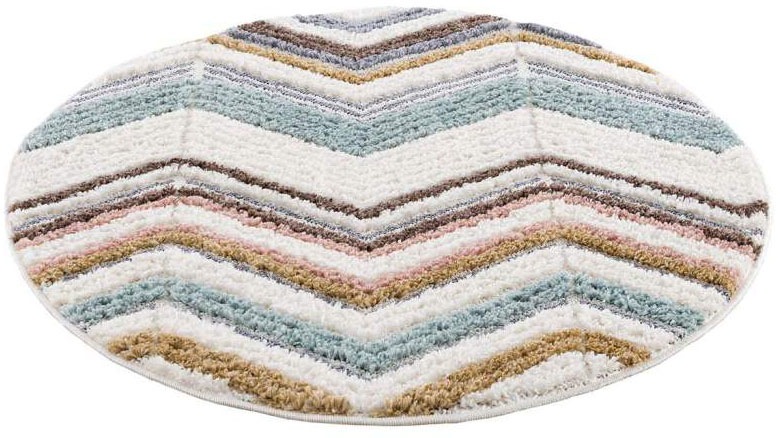 Image of Carpet City Hochflor-Teppich »Focus«, rund, 20 mm Höhe, besonders weich, Zickzack/ Chevron Optik, 3D-Effekt, ideale Teppiche für Wohnzimmer, Schlafzimmer & Jugendzimmer bei Ackermann Versand Schweiz