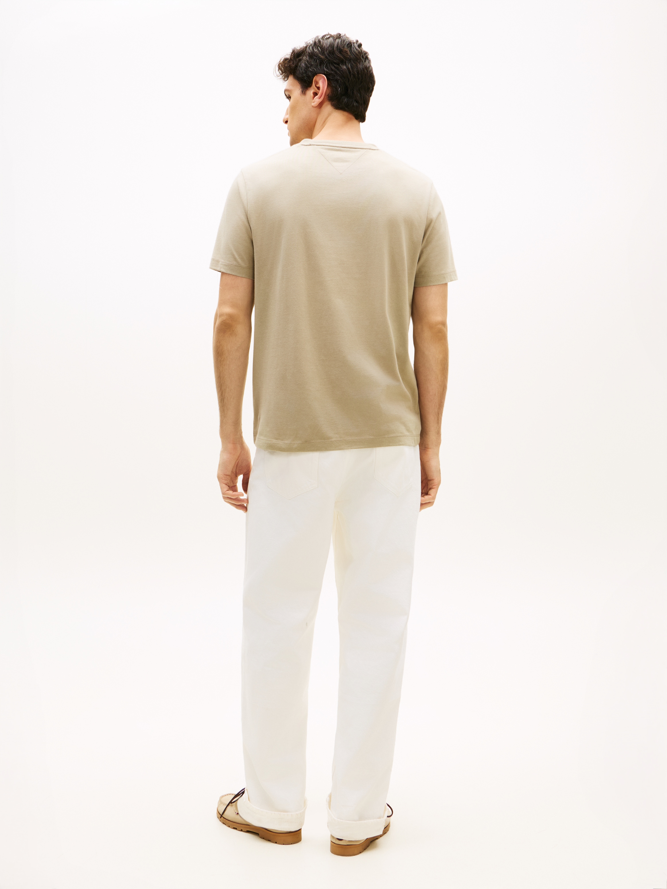 Tommy Hilfiger T-shirt en V »ESSENTIAL V-NECK« unifarben, casual, regular fit, Baumwolle,