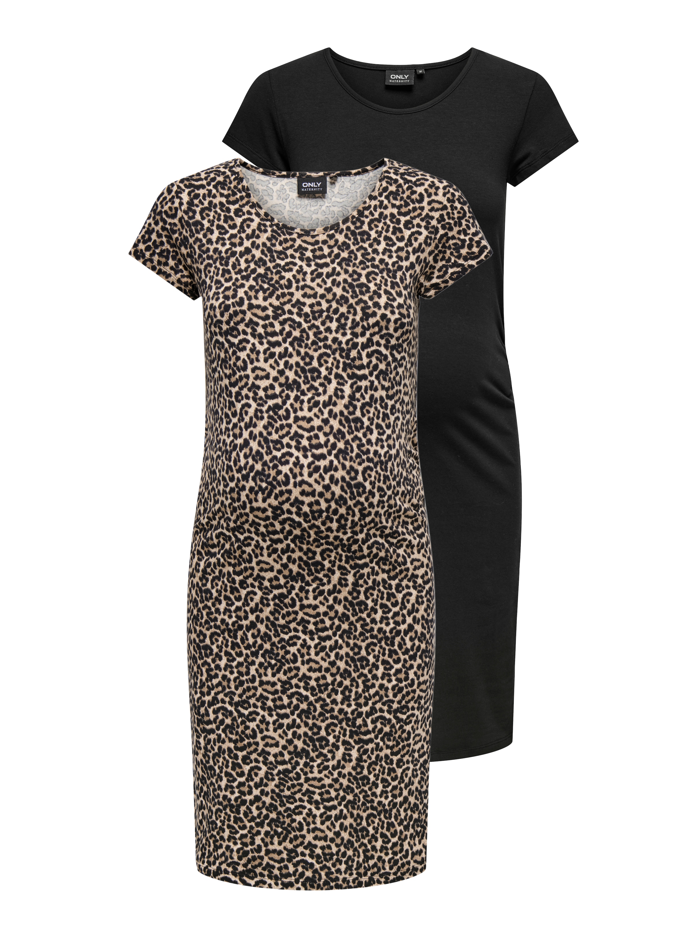 Image of ONLY MATERNITY Umstandskleid "OLMLOVELY LIFE S/S DRESS 2-PCK NOOS" Packung, 2 Stk. tlg.