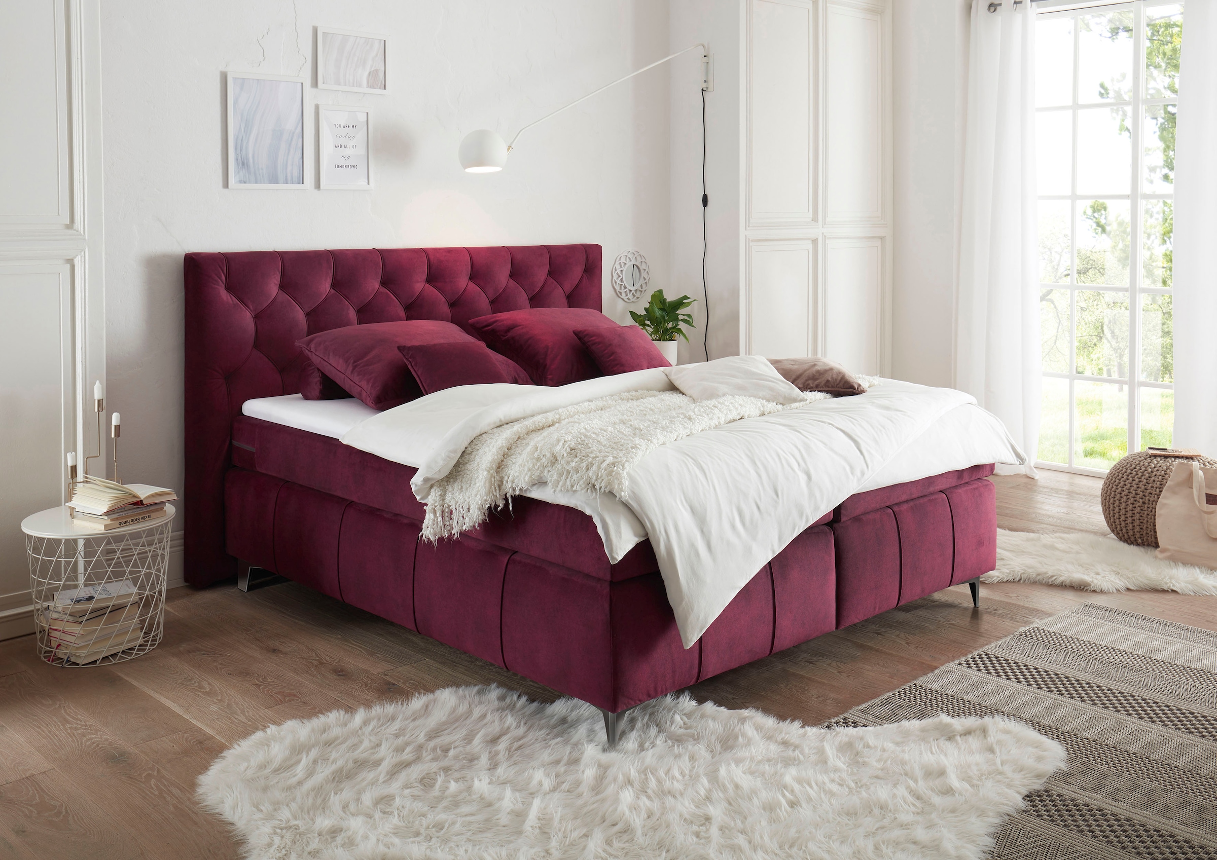 Image of ED EXCITING DESIGN Boxspringbett "Pembroke" inkl. Topper