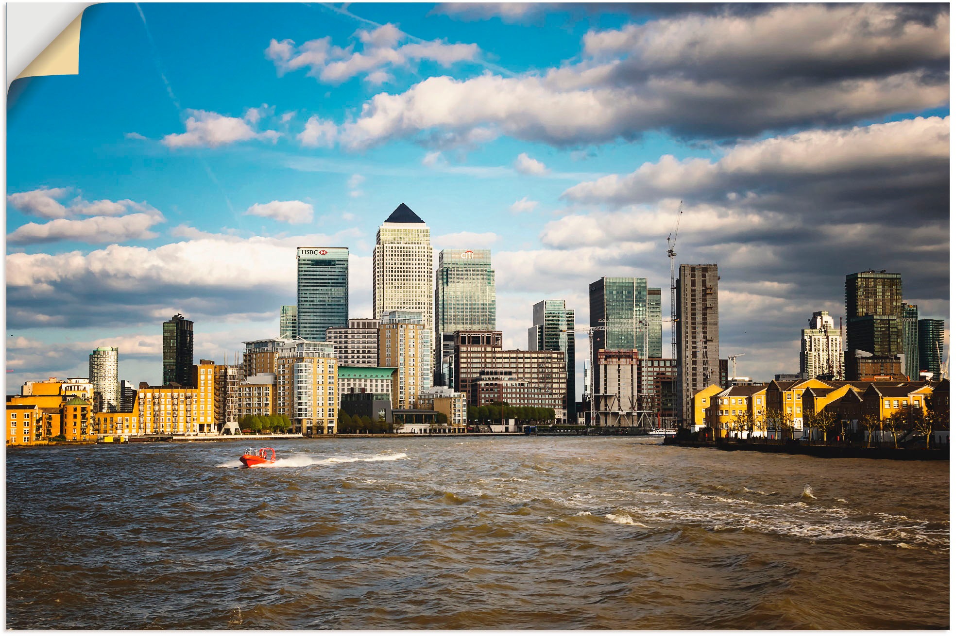 Image of Artland Wandbild »London Stadtansichten 03«, Grossbritannien, (1 St.), in vielen Grössen & Produktarten - Alubild / Outdoorbild für den Aussenbereich, Leinwandbild, Poster, Wandaufkleber / Wandtattoo auch für Badezimmer geeignet bei Ackermann Versand Schw